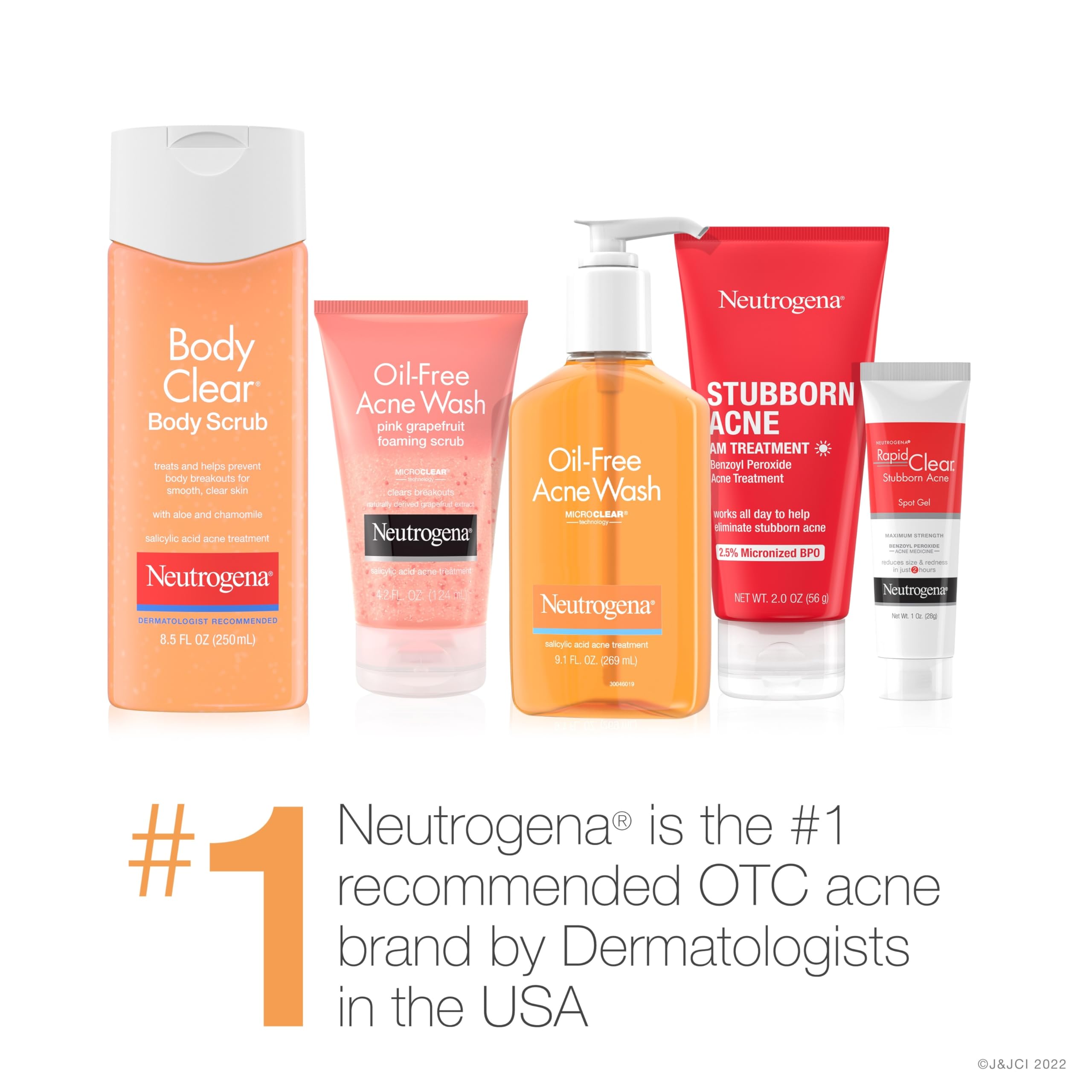 Neutrogena bottle with aloe and chamomile to soothe skin after exfoliation