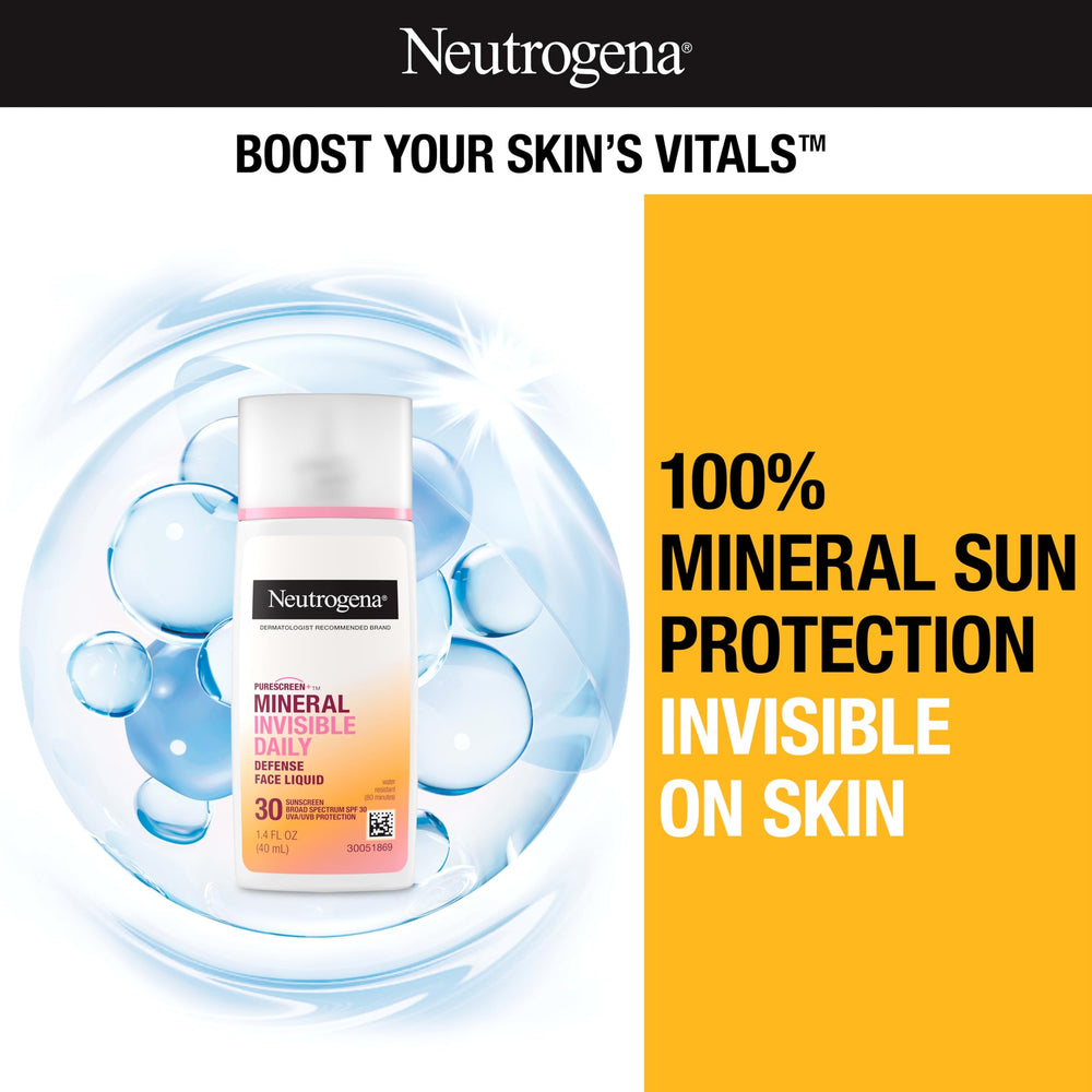 Neutrogena texture close-up of mineral lotion demonstrating smooth finish