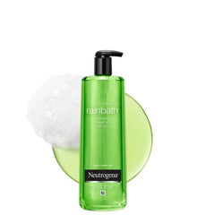 Neutrogena Rainbath bottle in shower caddy for easy access and everyday use