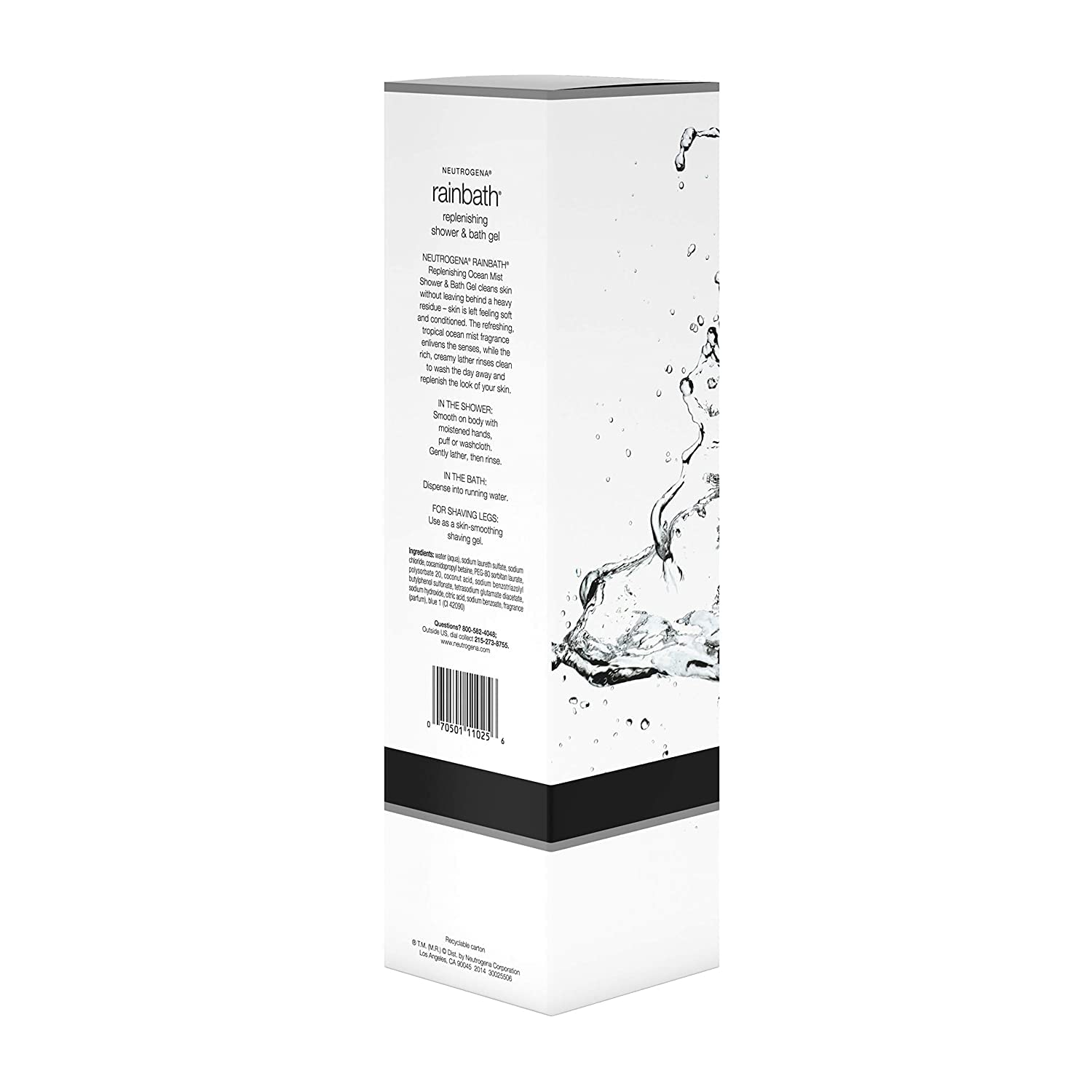 Neutrogena Rainbath creamy foam texture close-up demonstrating smooth lather