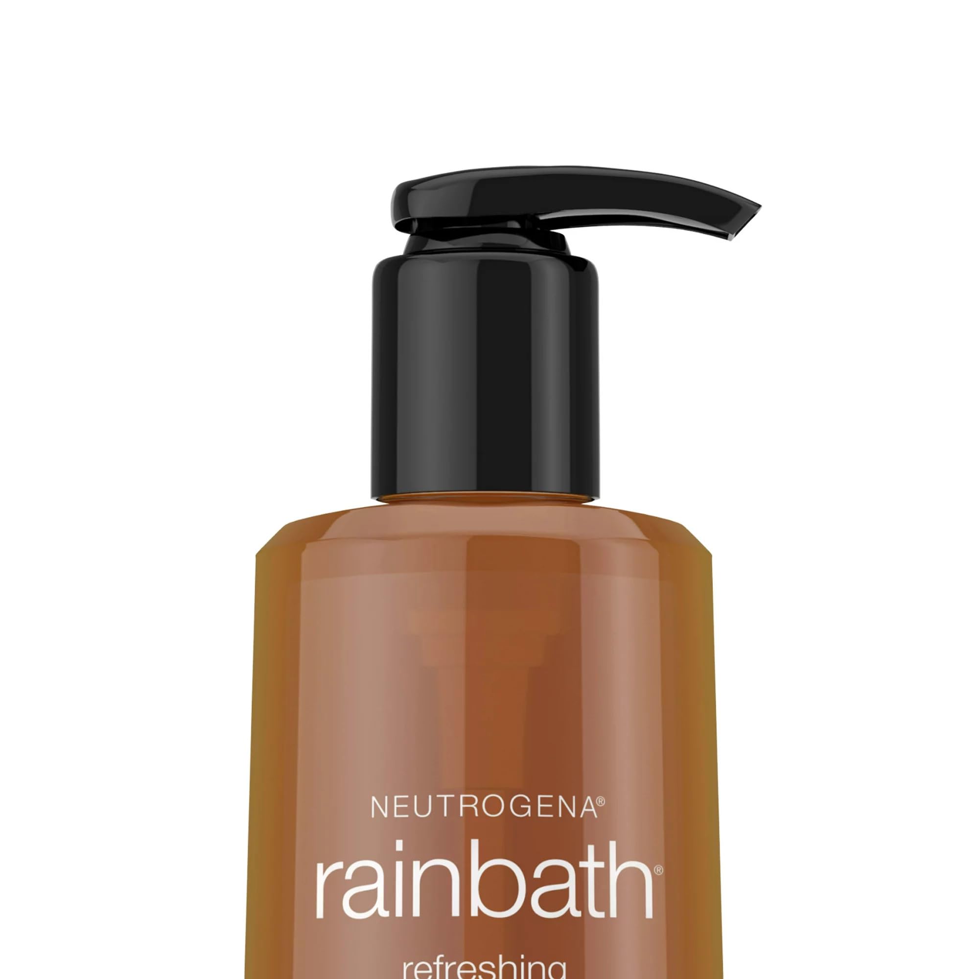 Neutrogena Rainbath in styled bathroom conveying refreshing routine benefit