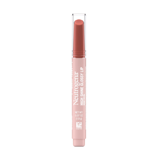 Neutrogena front packaging showing Rose Petal gloss and benefits
