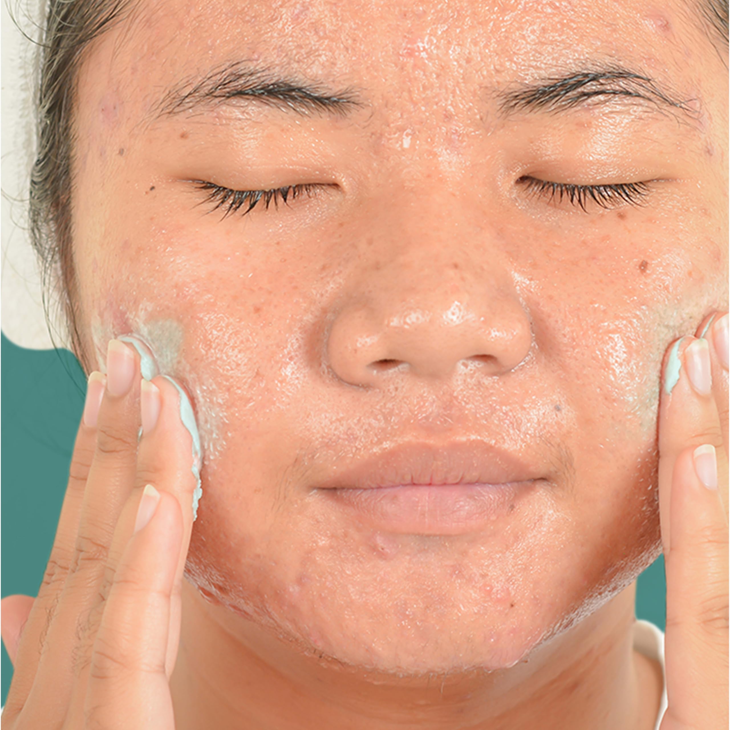 Neutrogena product on hand demonstrating application and gentle feel