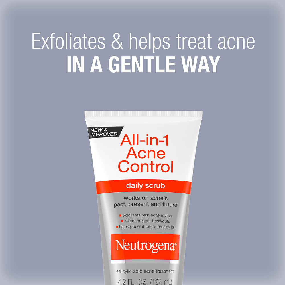 Neutrogena scrub closeup texture showing gentle exfoliants and smooth feel