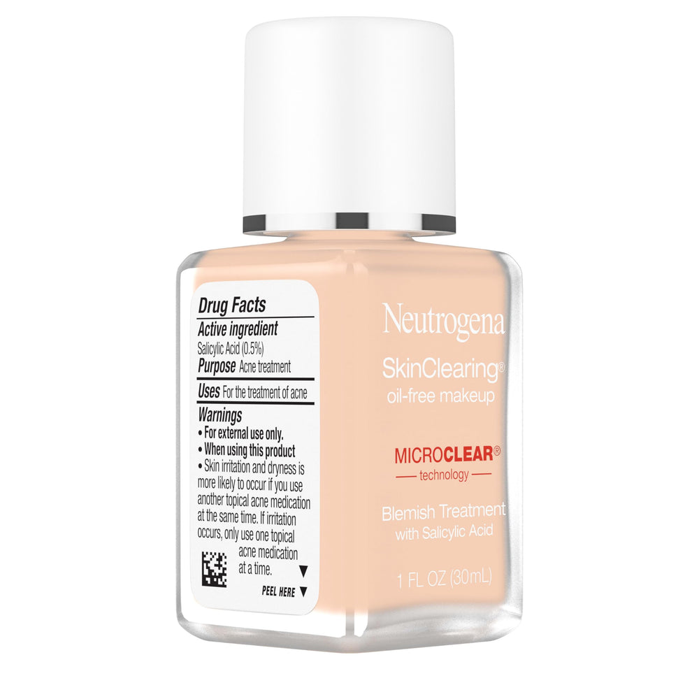 Neutrogena bottle in hand showing compact size for travel convenience