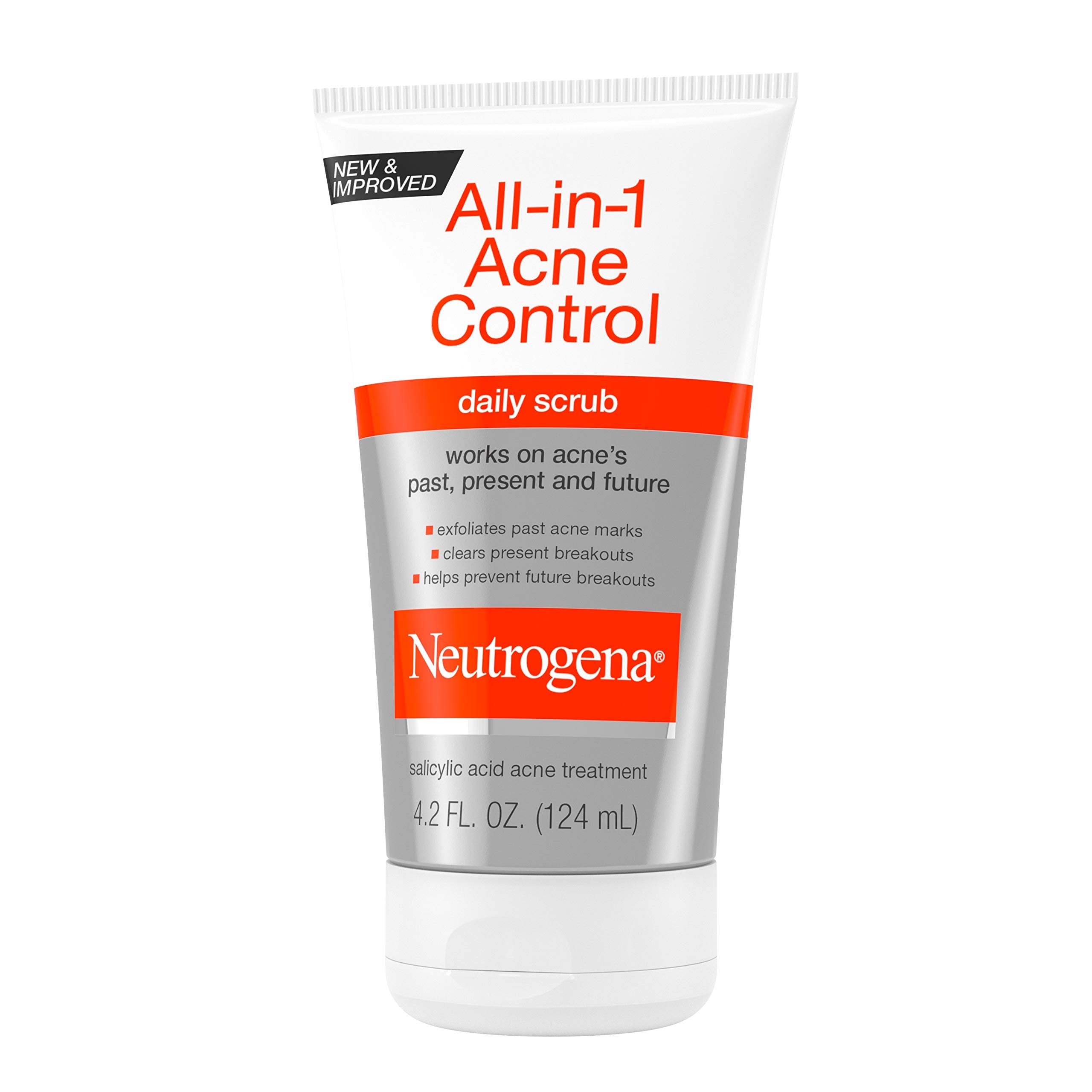 Neutrogena tube next to hand for scale to show 4.2 fl oz size