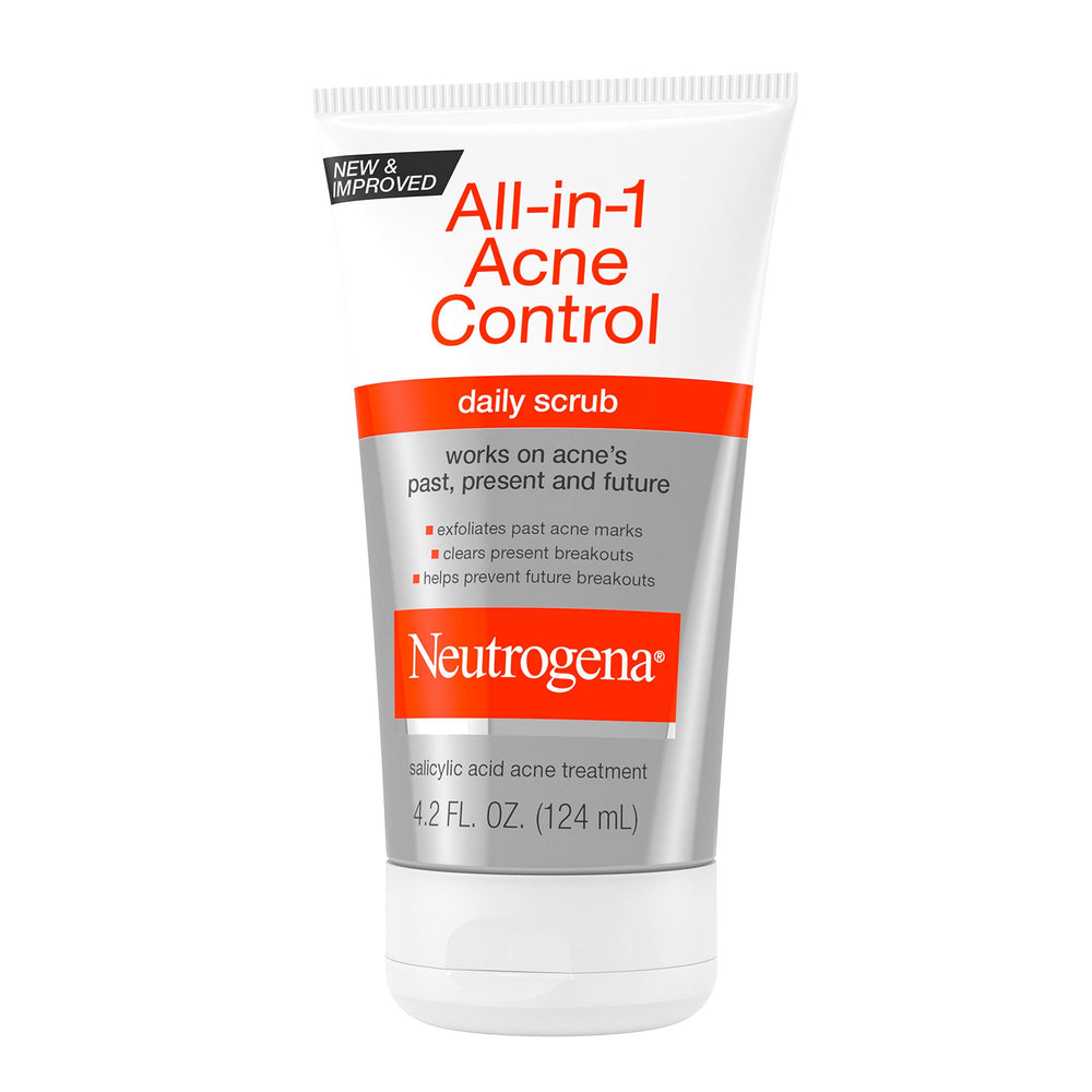 Neutrogena tube next to hand for scale to show 4.2 fl oz size