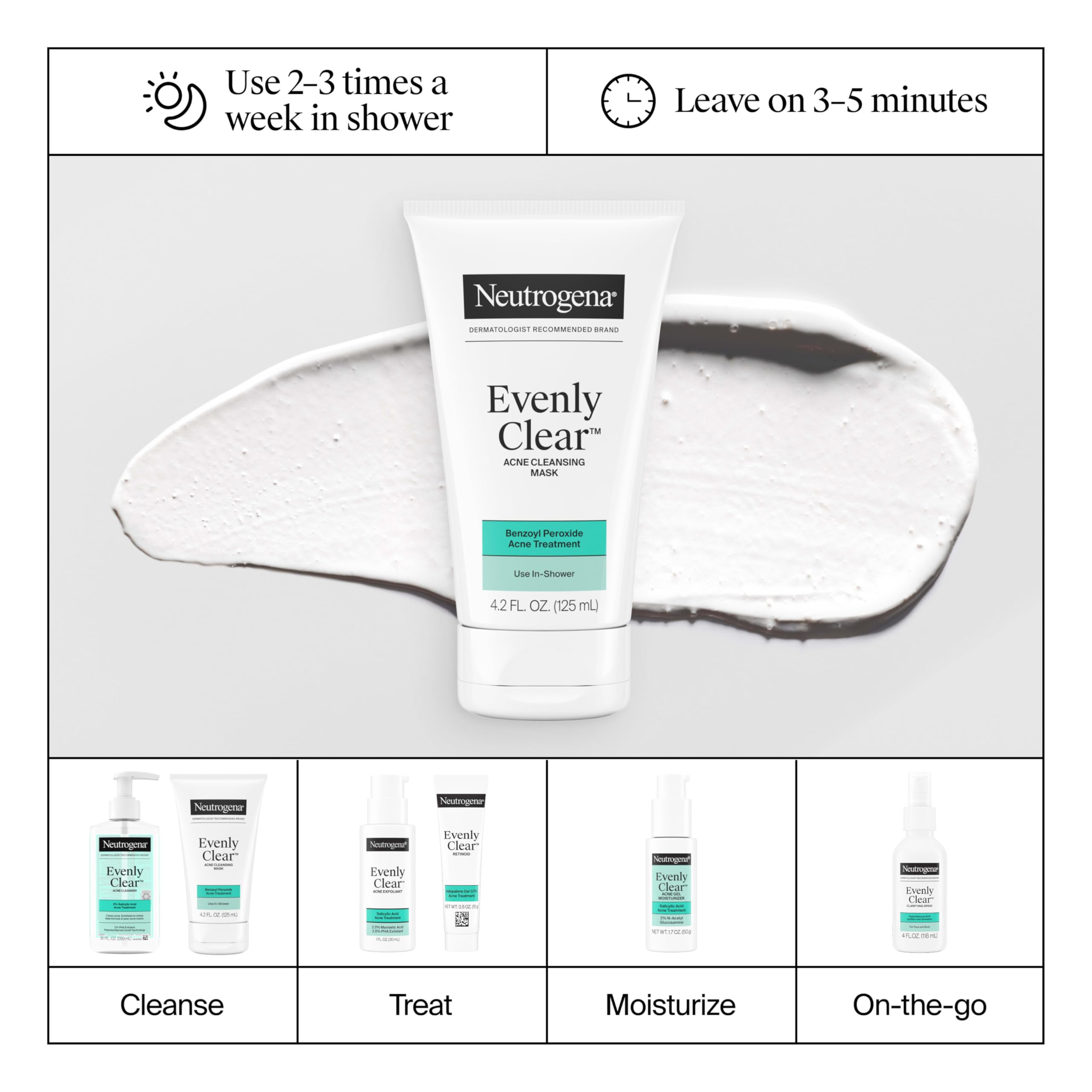 Neutrogena tube beside ruler showing 4.2 fl oz size and scale