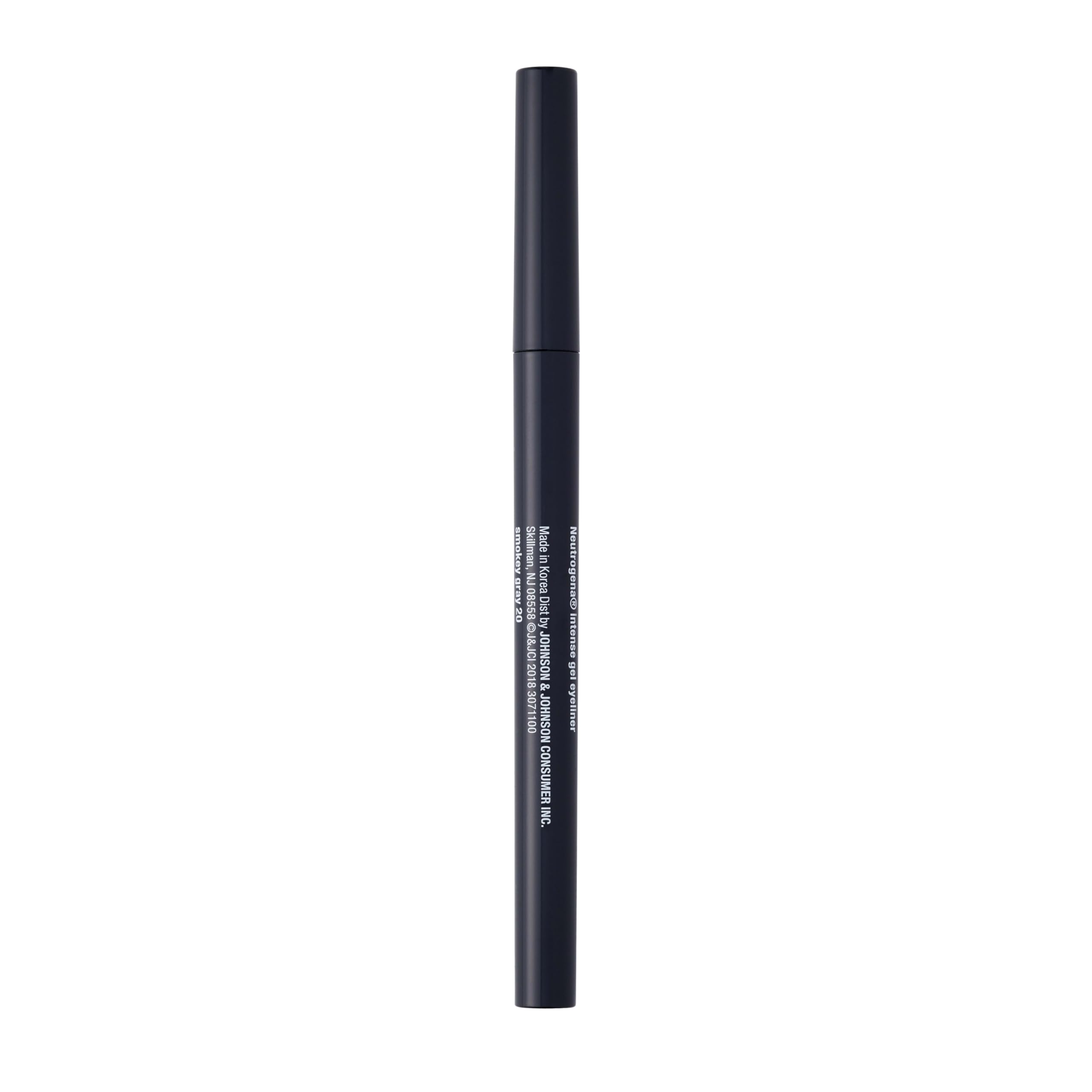 Neutrogena eyeliner next to fingers showing compact size and portability