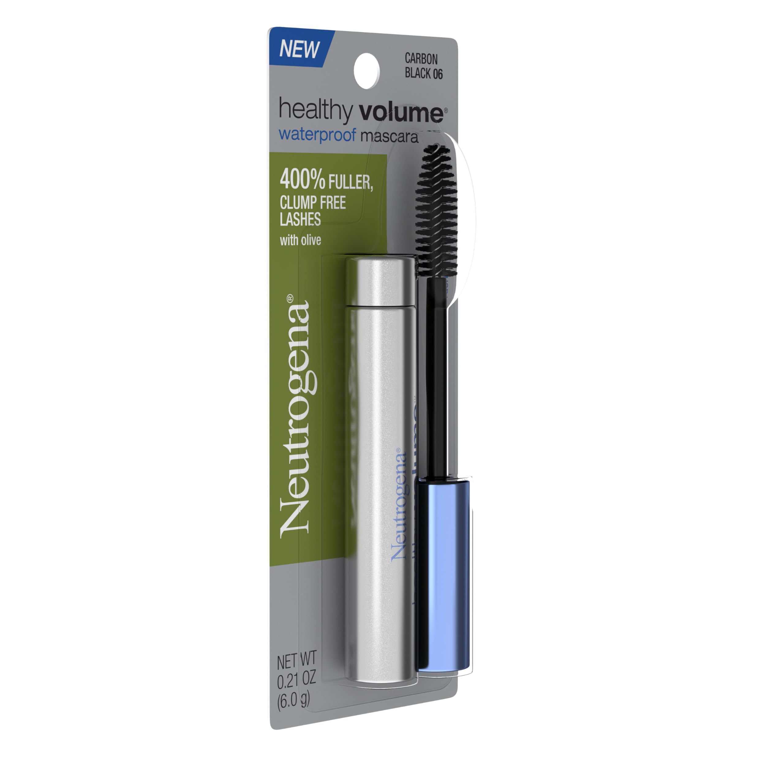 Neutrogena size comparison with ruler illustrating the compact 0.21 oz tube