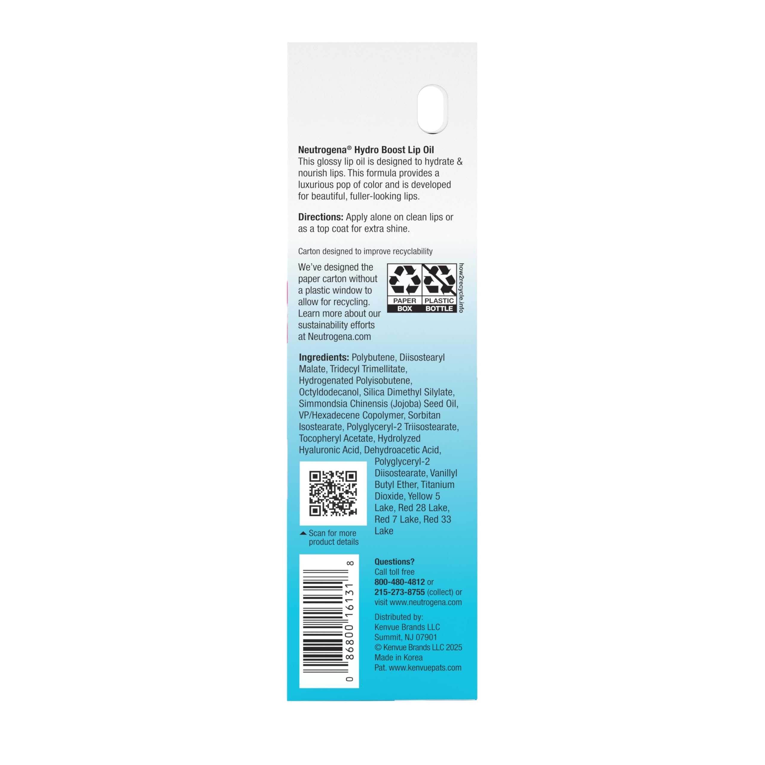 Neutrogena tube in hand illustrating compact travel-friendly size benefit