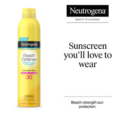 Neutrogena spray cap and nozzle detail for controlled, mess-free application