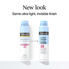 Neutrogena spray nozzle close-up for even mist application and quick coverage