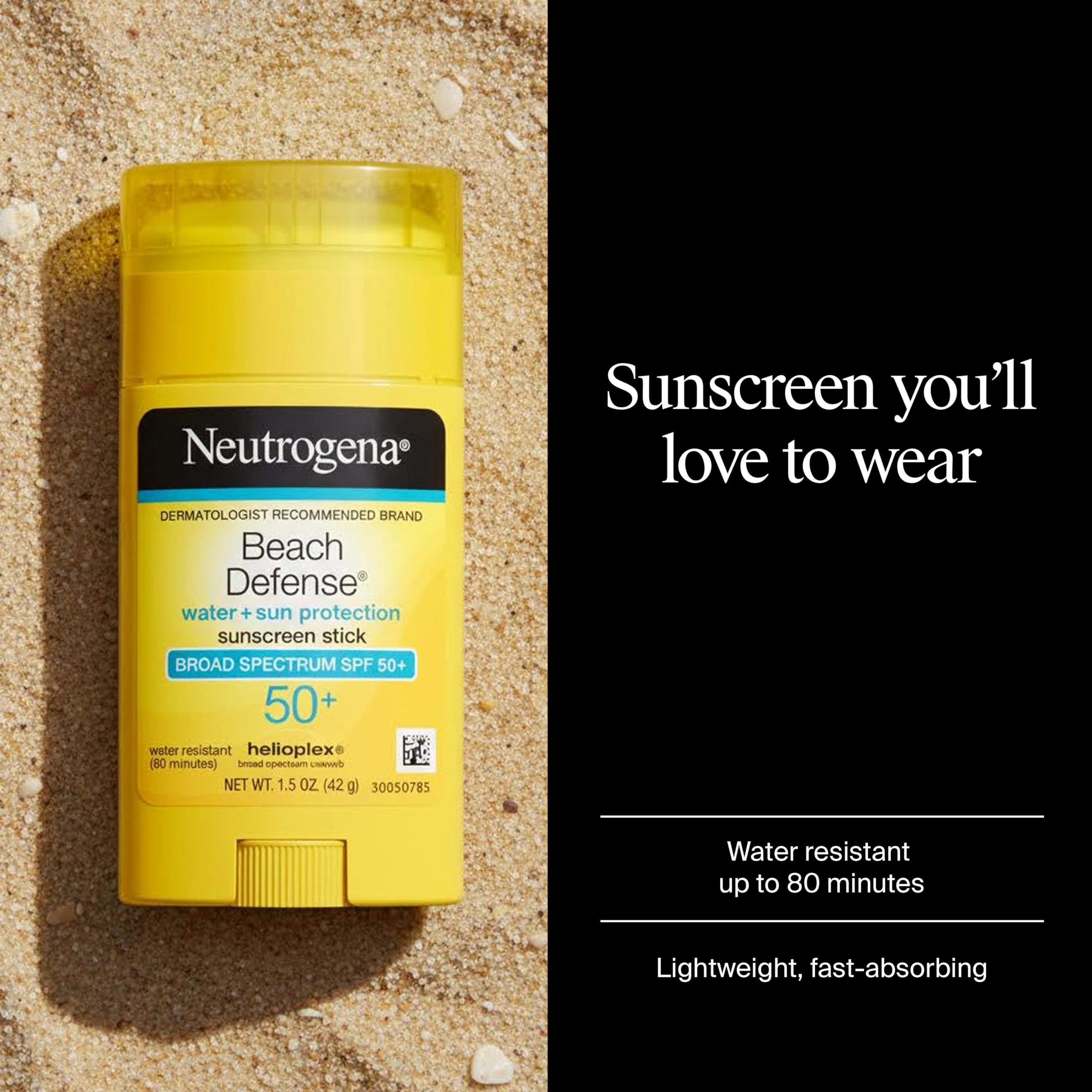 Neutrogena stick open while being applied for no-mess quick coverage