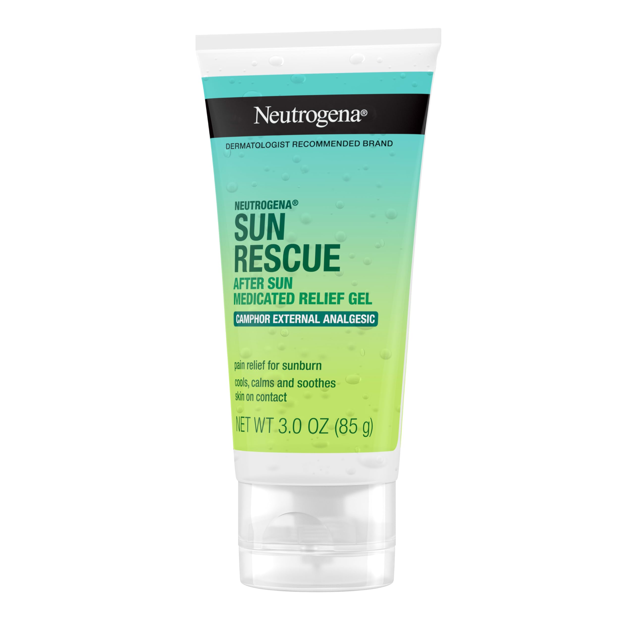 Neutrogena label close-up showing camphor ingredient and directions