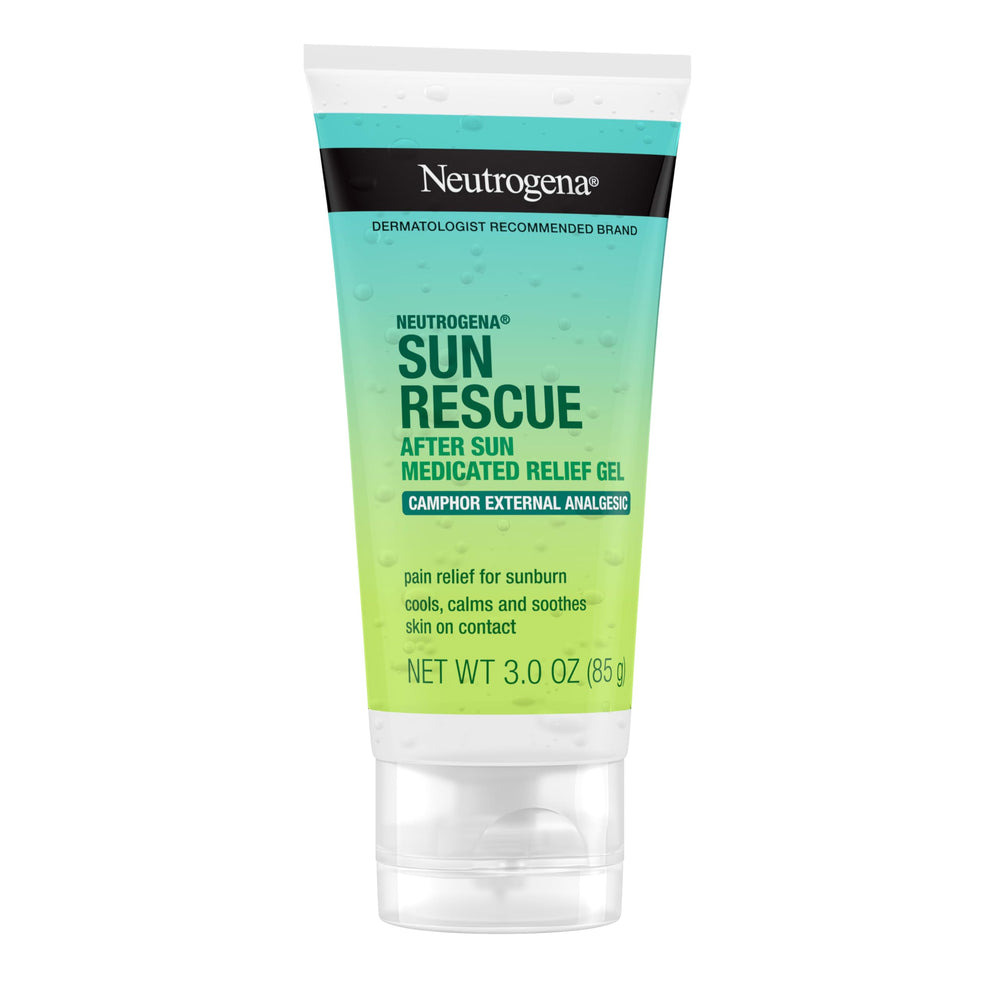 Neutrogena tube held in hand showing compact travel-friendly size