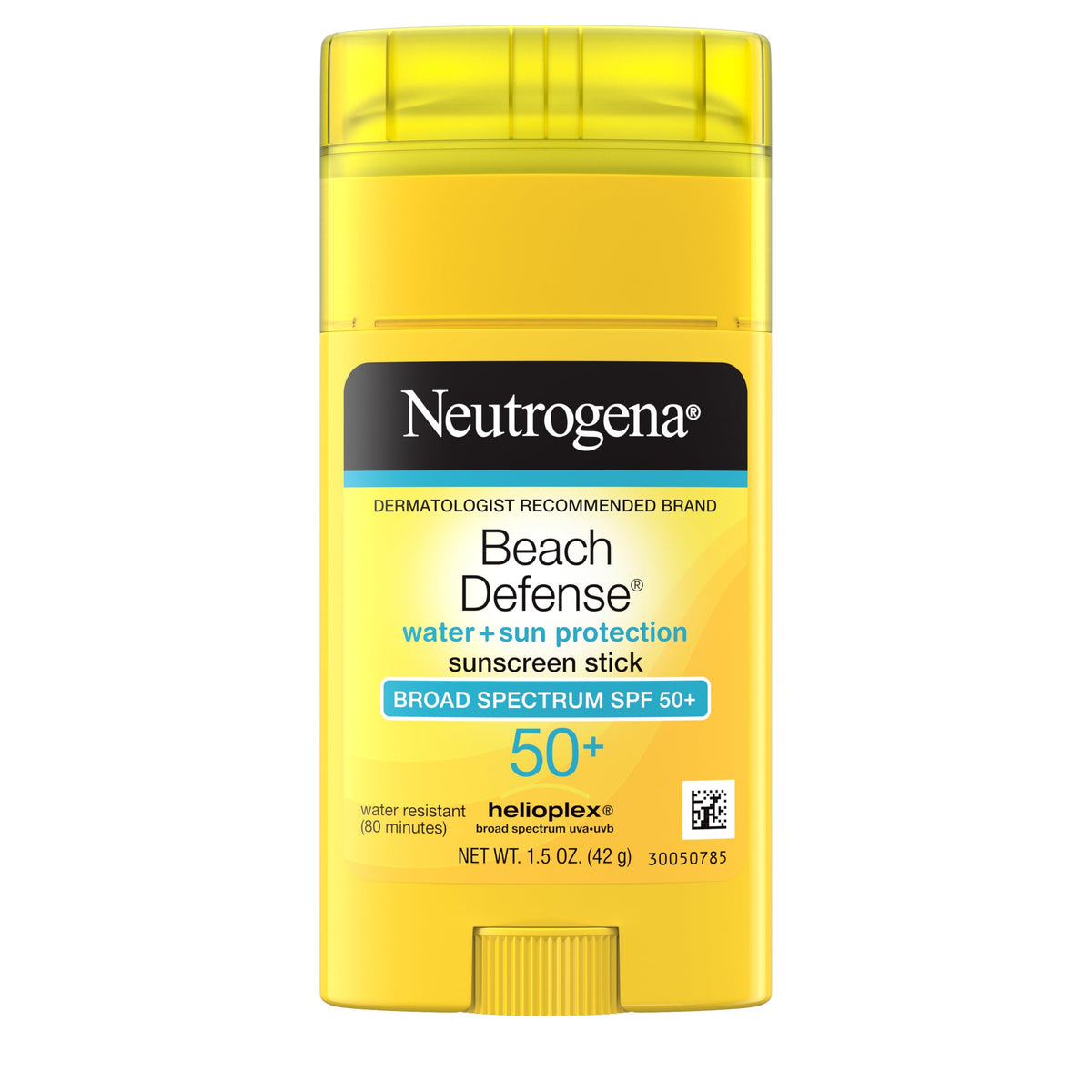 Neutrogena sunscreen stick front packaging showing SPF 50 protection