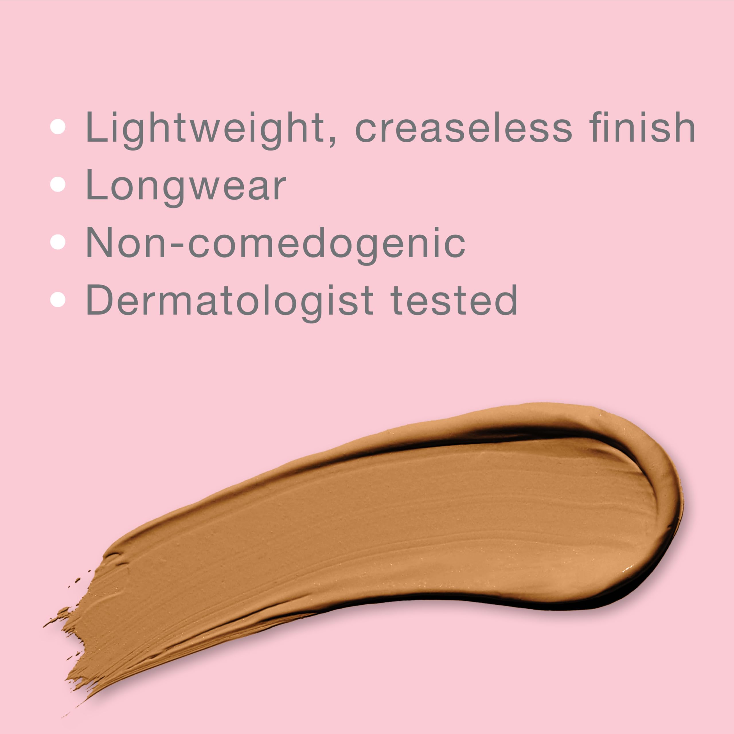 Neutrogena swiped texture close-up showing creamy blendability benefit