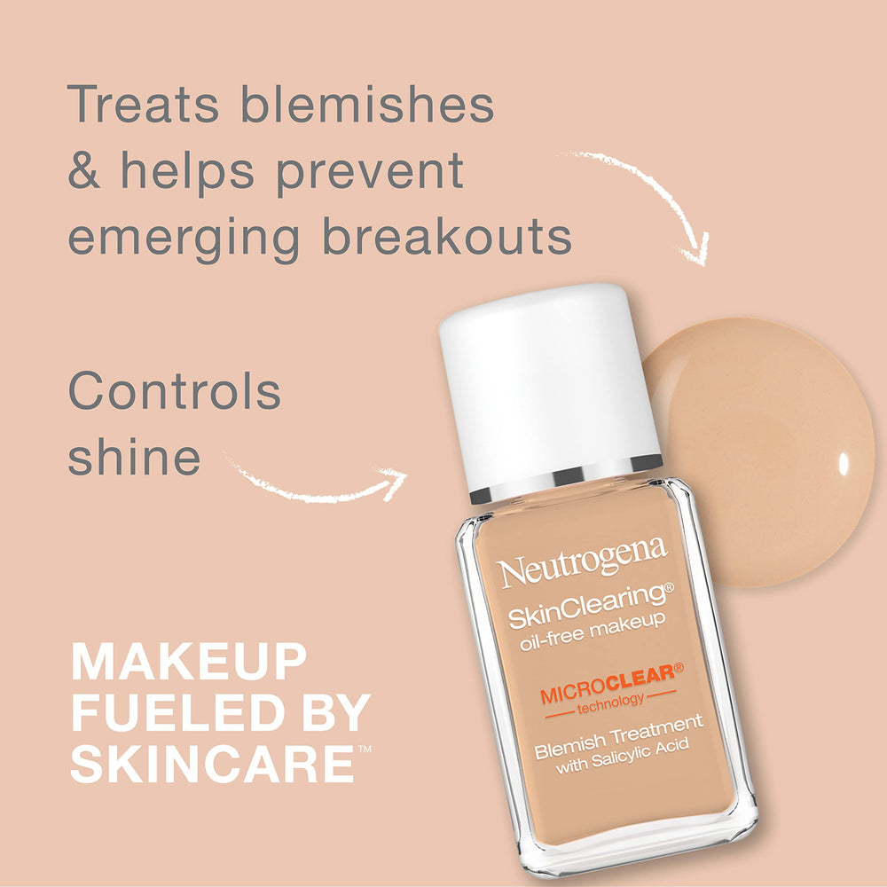 Neutrogena texture close-up drop highlighting smooth blendable formulation