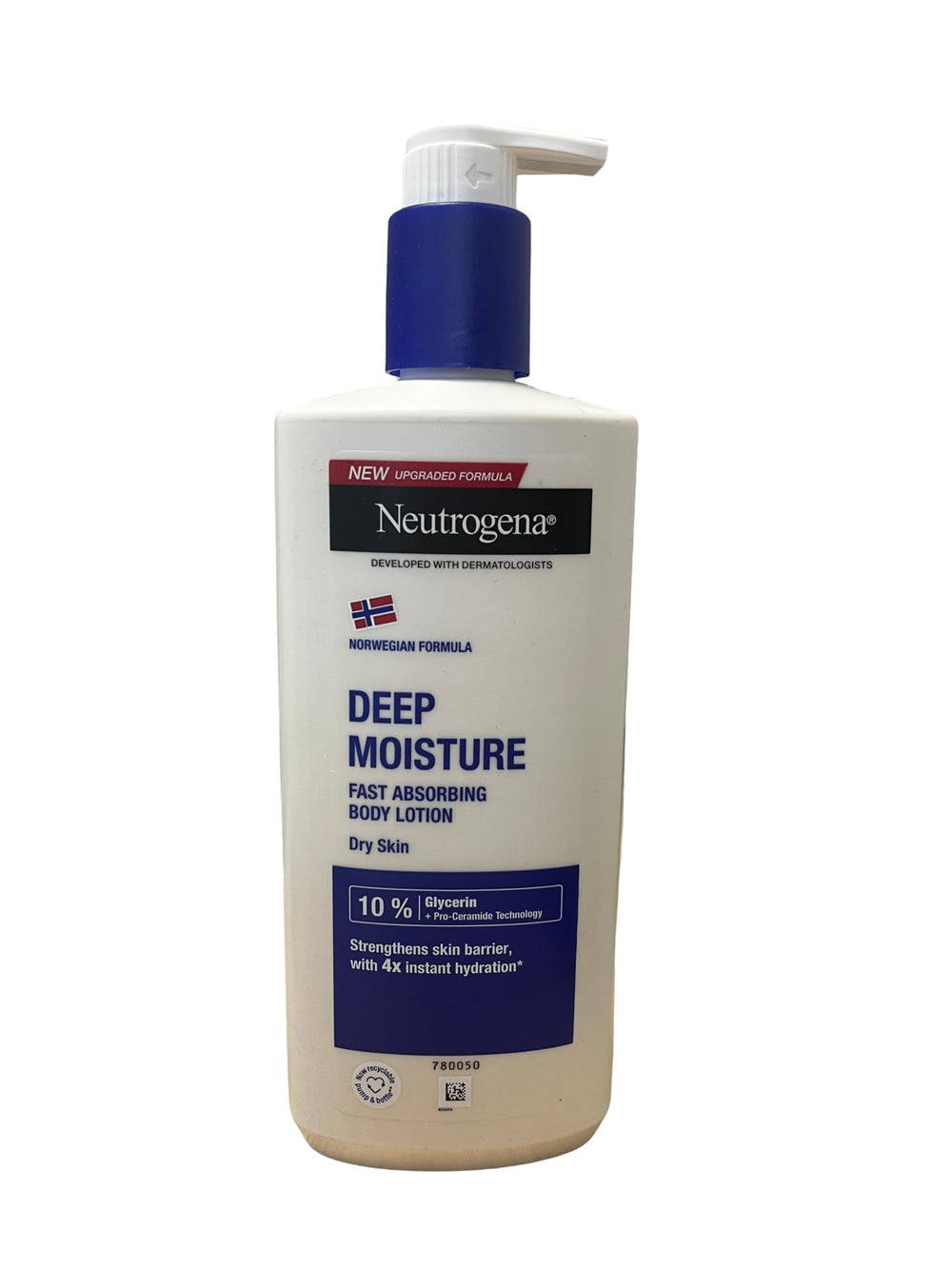 Neutrogena lotion texture closeup highlighting rich hydration benefit
