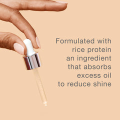 Neutrogena texture close-up showing lightweight serum consistency and quick-absorbing finish benefit