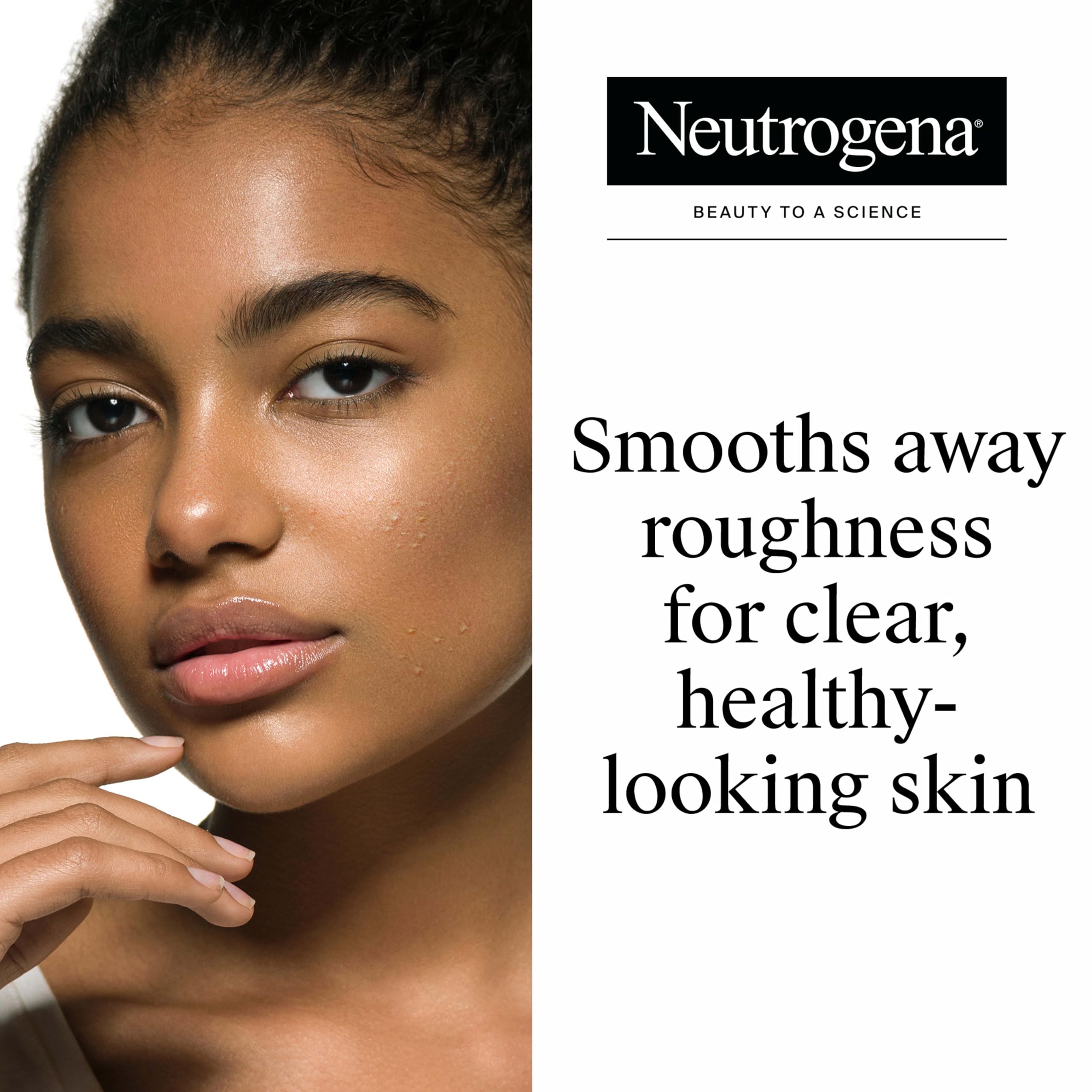 Neutrogena close-up of foamy scrub texture for gentle exfoliation