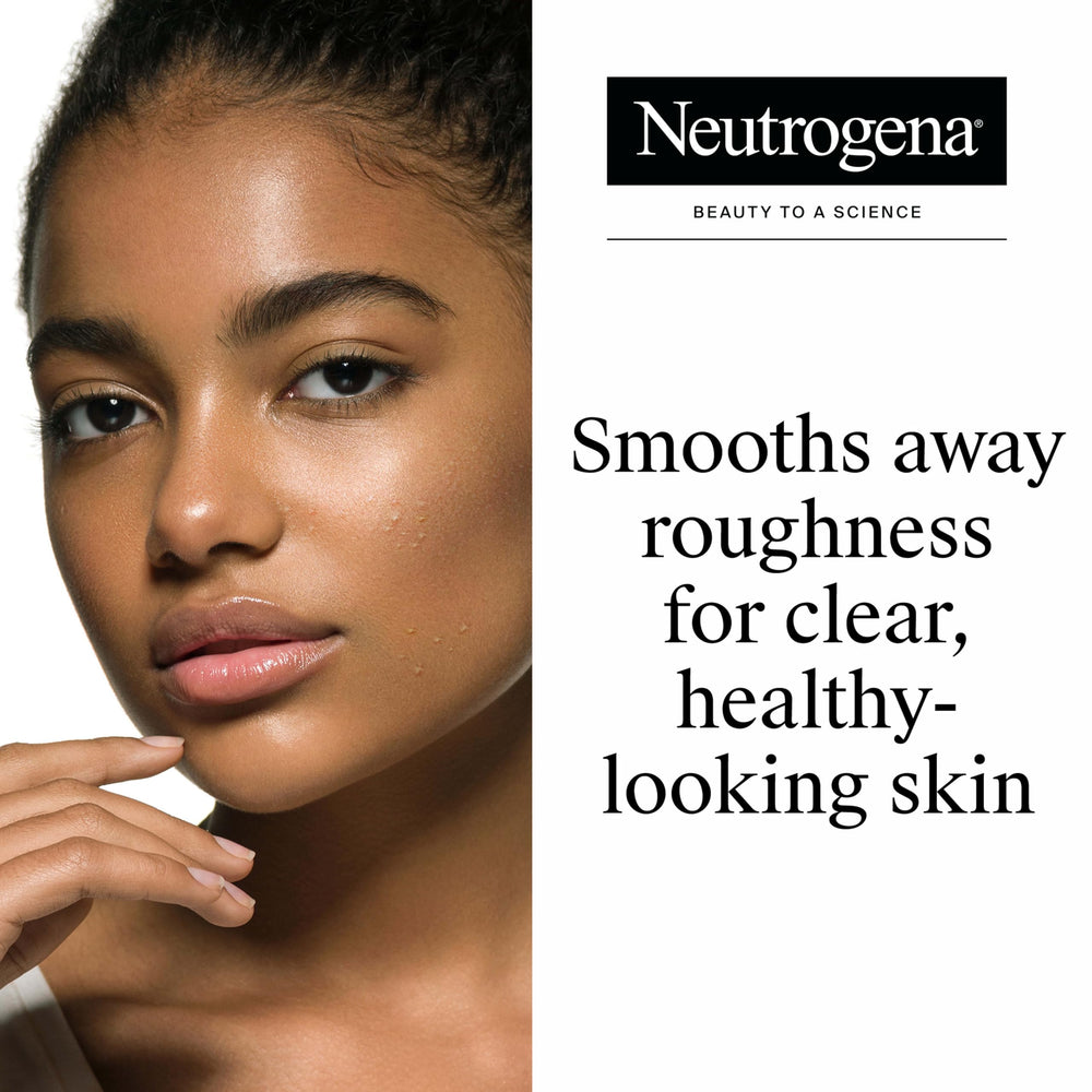 Neutrogena close-up of foamy scrub texture for gentle exfoliation