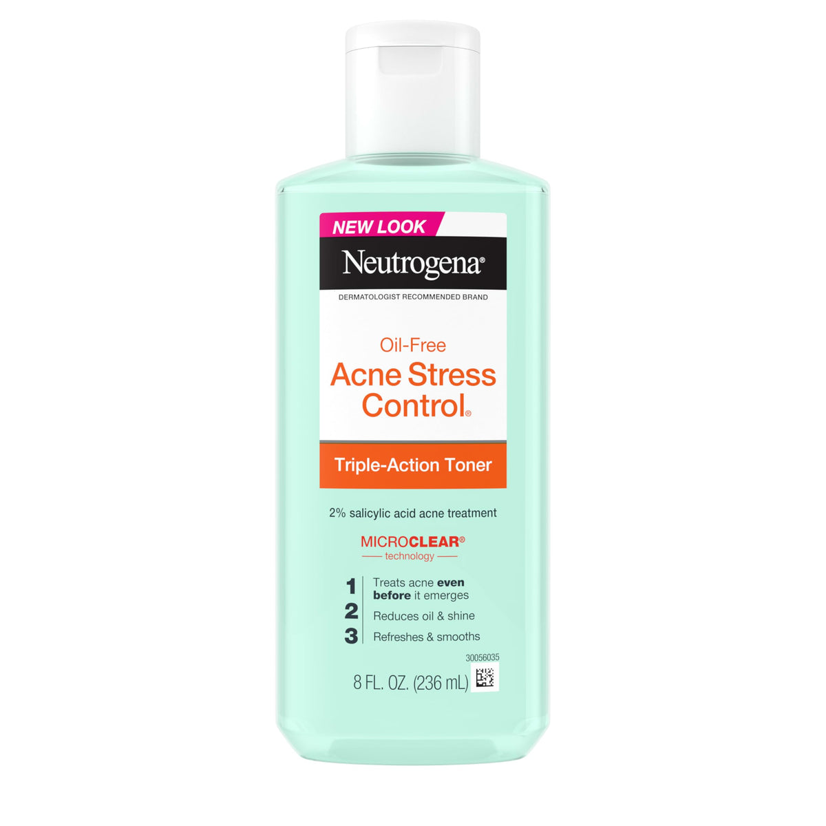 Neutrogena front bottle view showing product and clear benefits