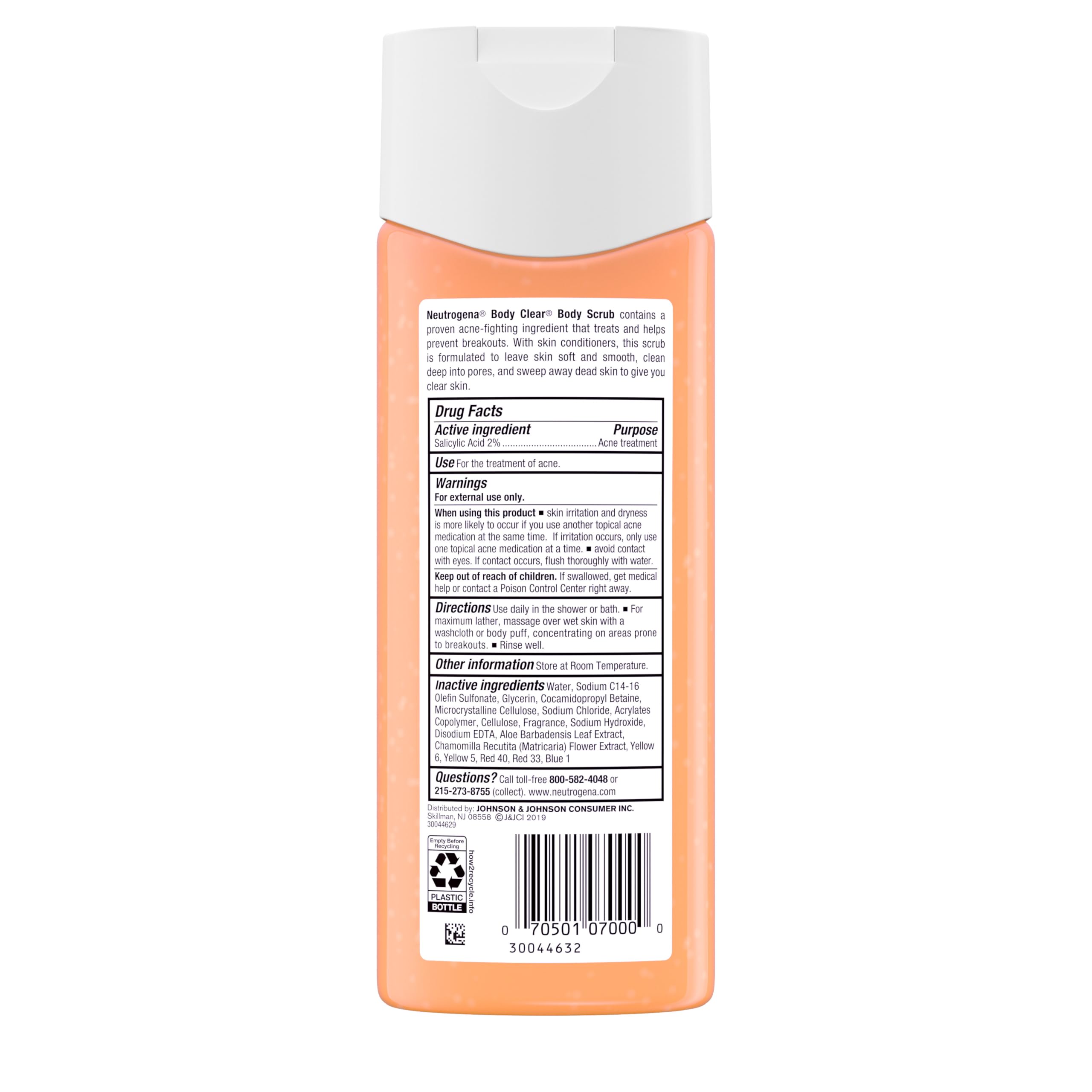 Neutrogena bottle in a gym bag showing portable acne-care convenience
