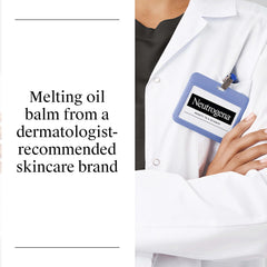 Neutrogena travel toiletry flatlay with balm in bag showing leak-resistant, on-the-go benefit