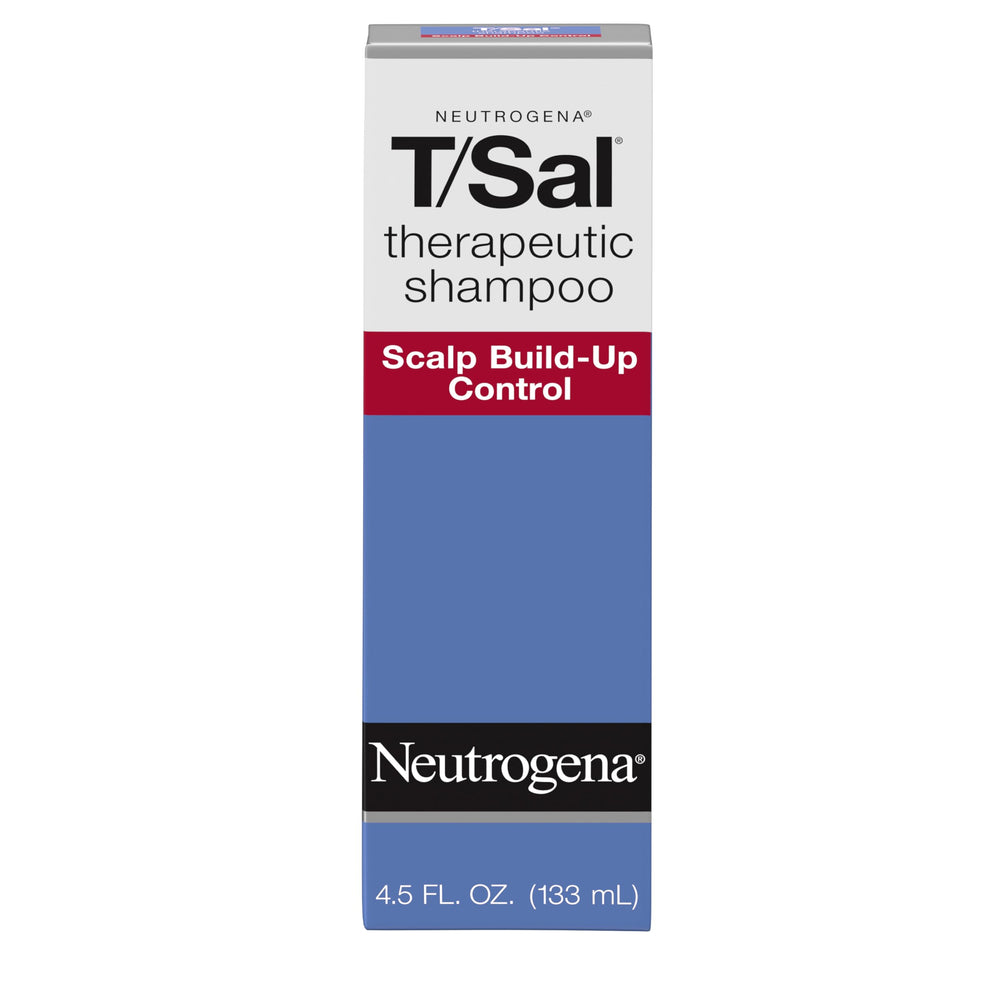 Neutrogena T/Sal front bottle view showing product for clear scalp