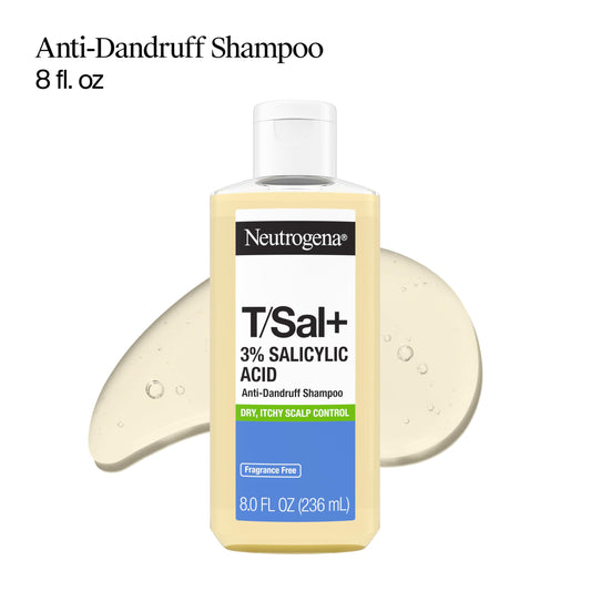 Neutrogena T/Sal+ back label close-up listing active ingredients