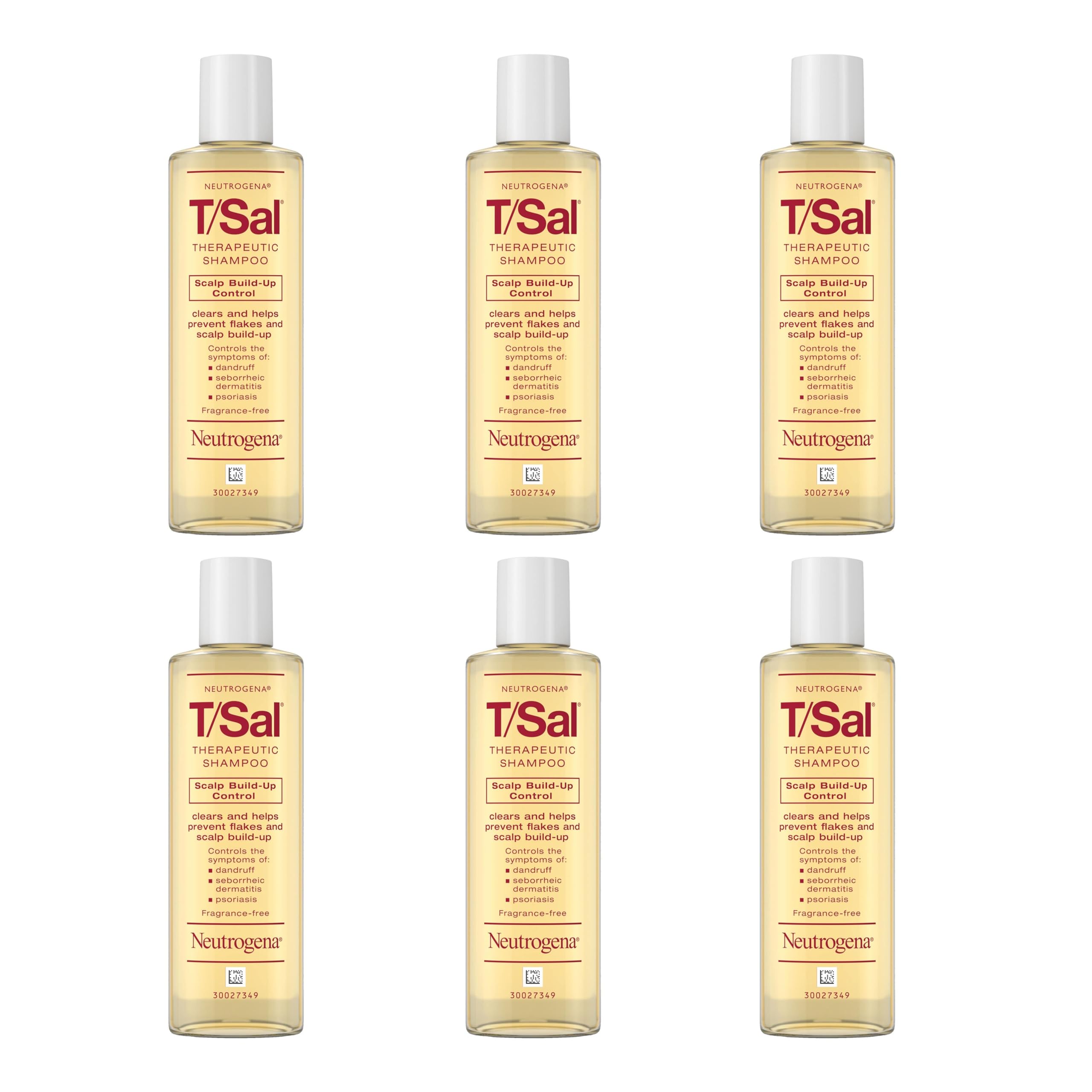 Neutrogena T/Sal texture pouring to show consistency and gentle cleanse
