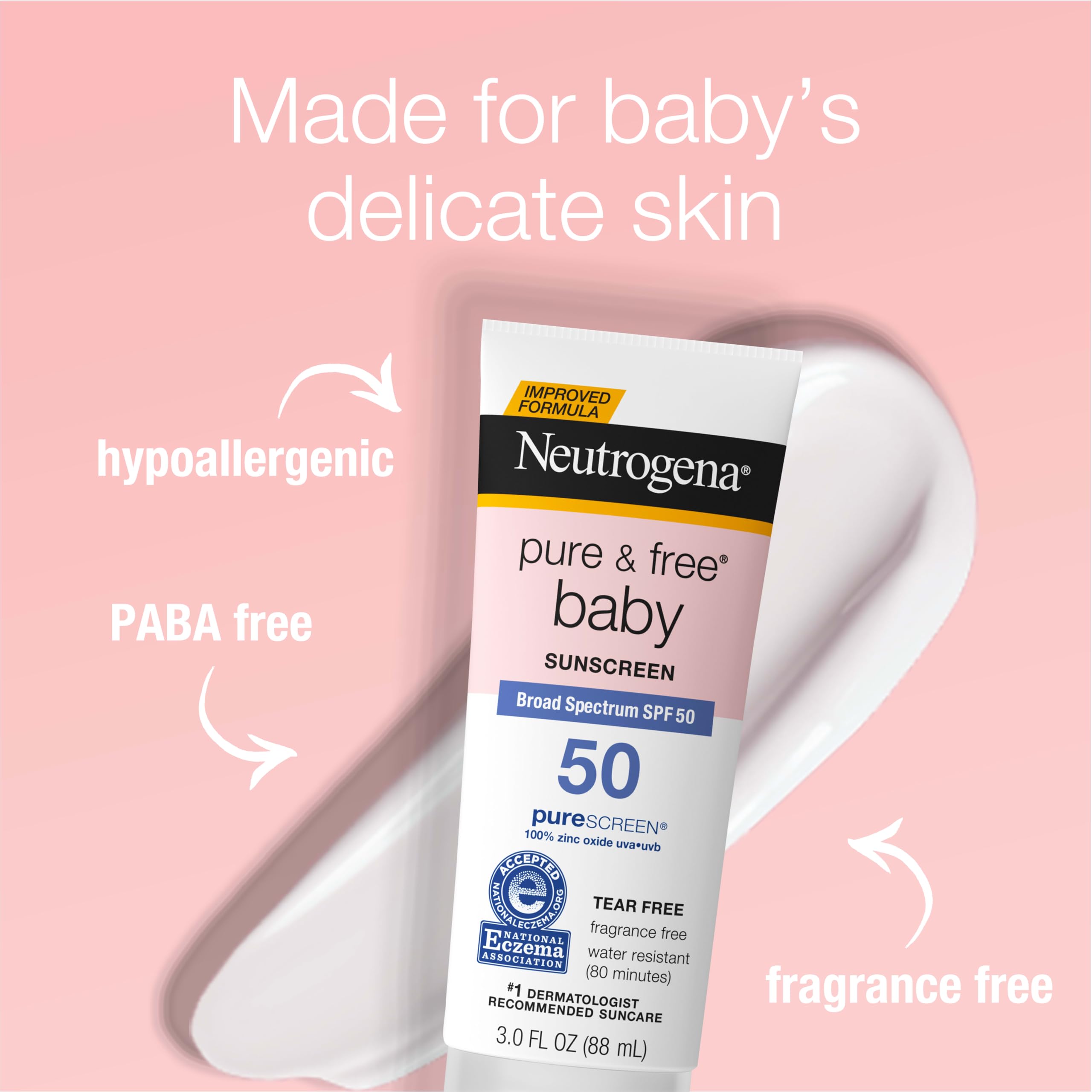 Neutrogena tube cap and label detail highlighting hypoallergenic formula