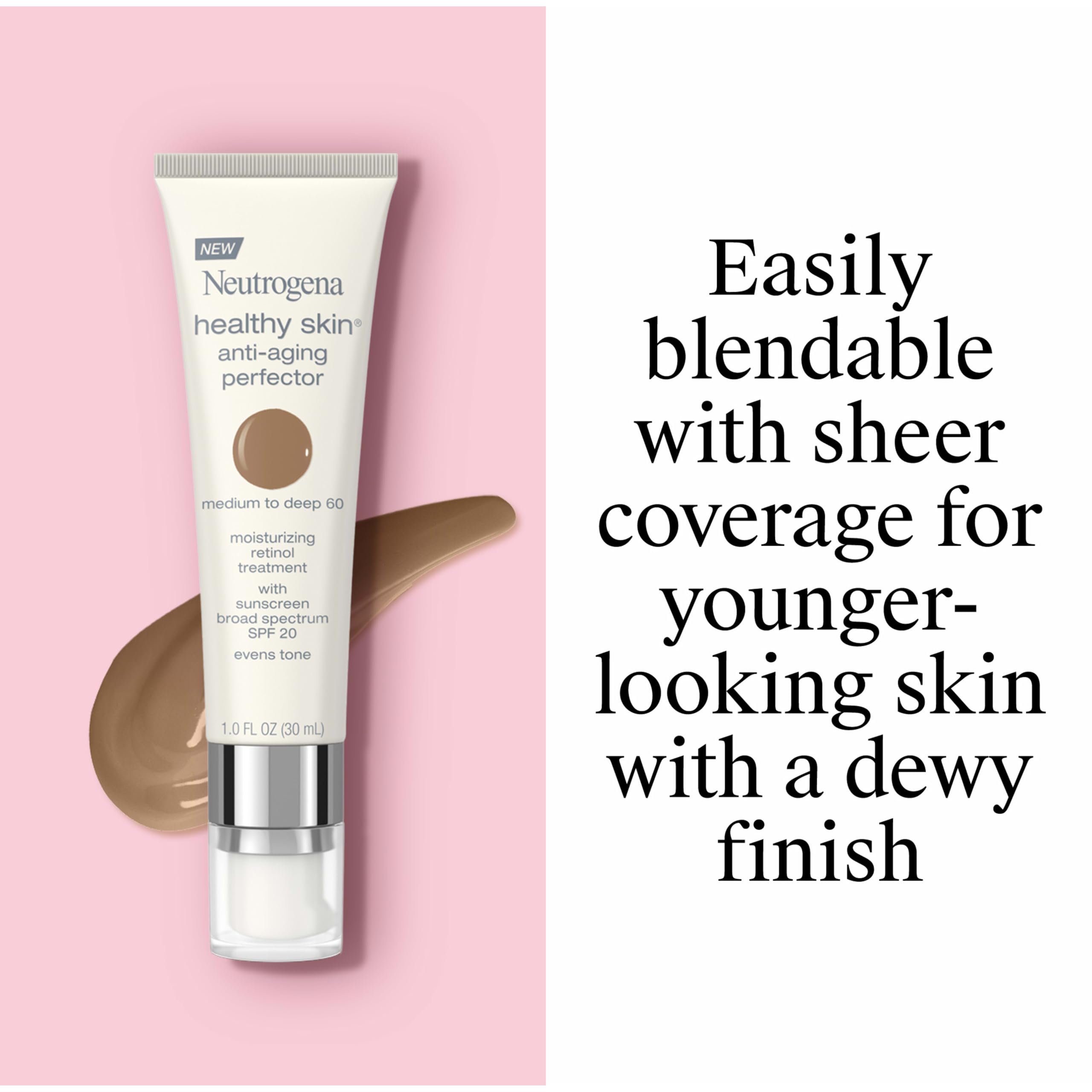 Neutrogena tube cap and nozzle highlighting easy dispensing for controlled use