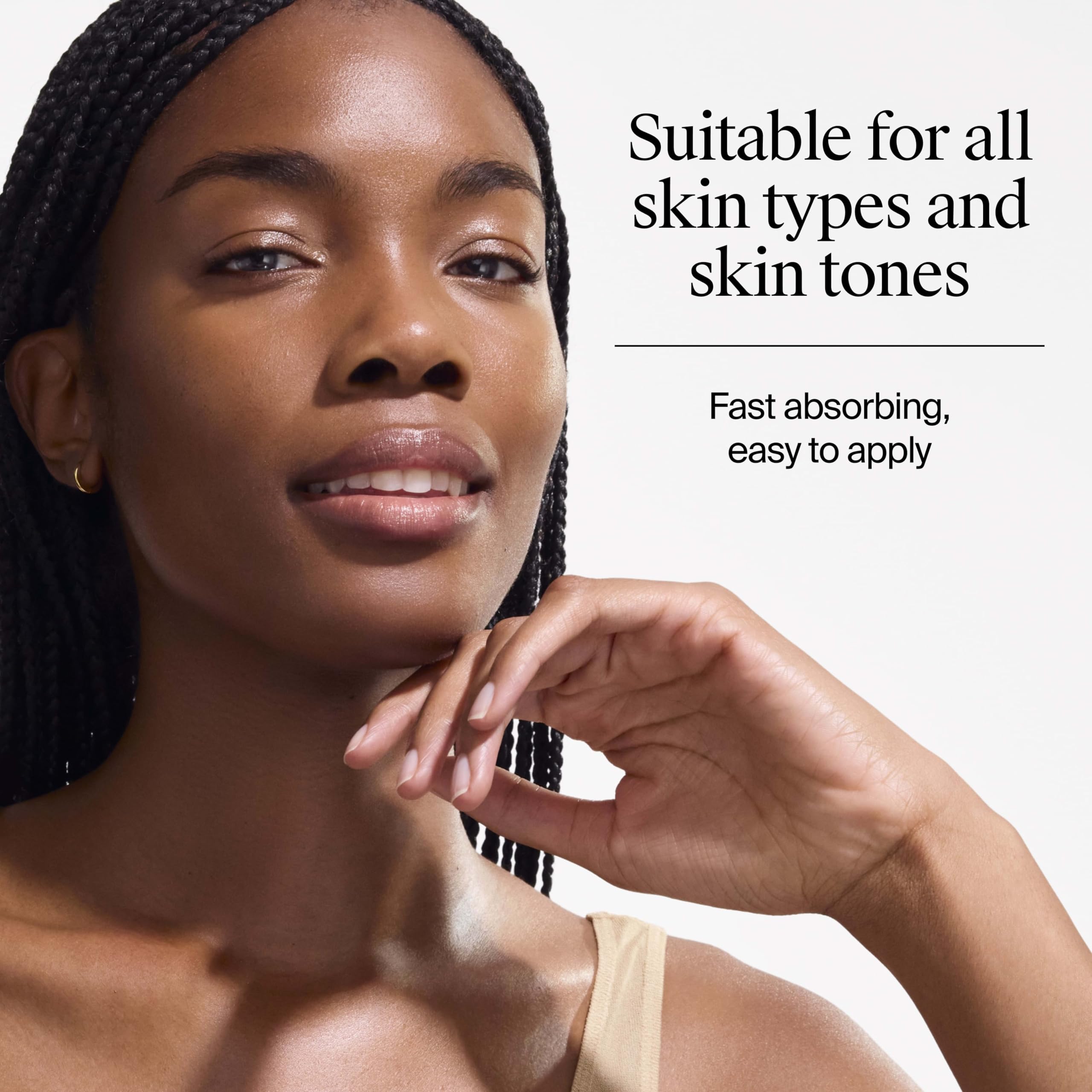 Neutrogena in poolside use showing 80-minute water-resistant protection benefit