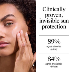 Neutrogena applied under makeup showing non-greasy finish benefit