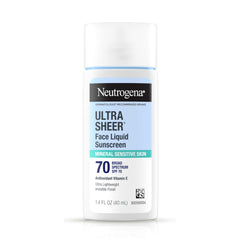 Neutrogena front tube view showing compact SPF 70 sunscreen benefit portability