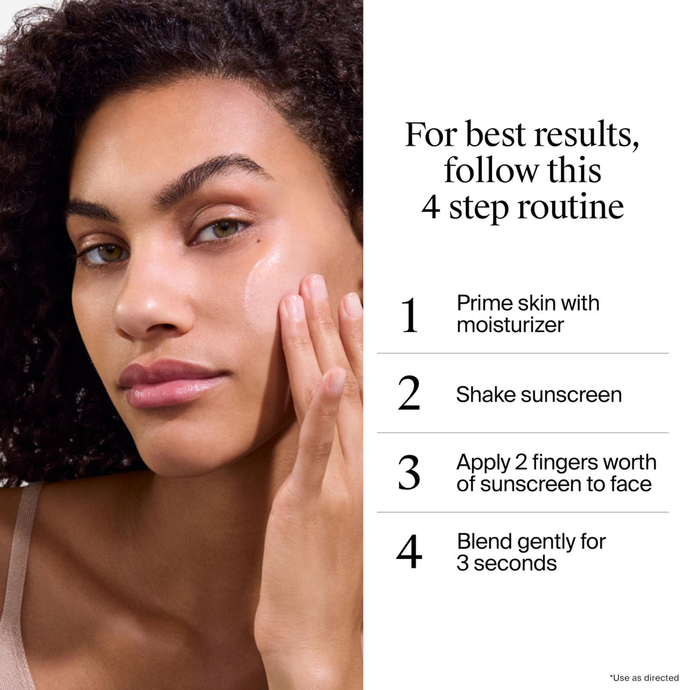 Neutrogena sunscreen poured on palm showing smooth consistency and quick absorption benefit