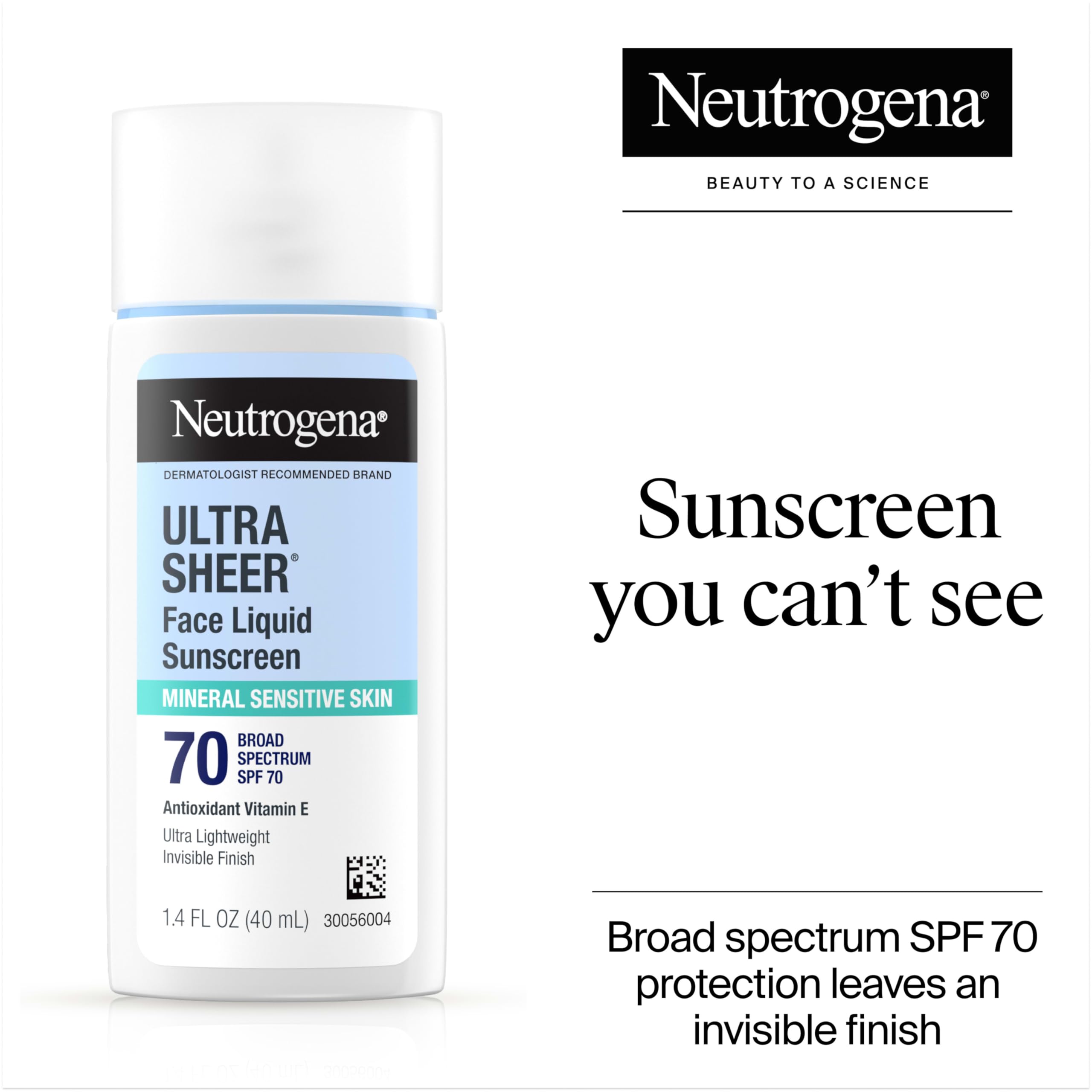 Neutrogena texture on hand demonstrating lightweight spreadable formula benefit