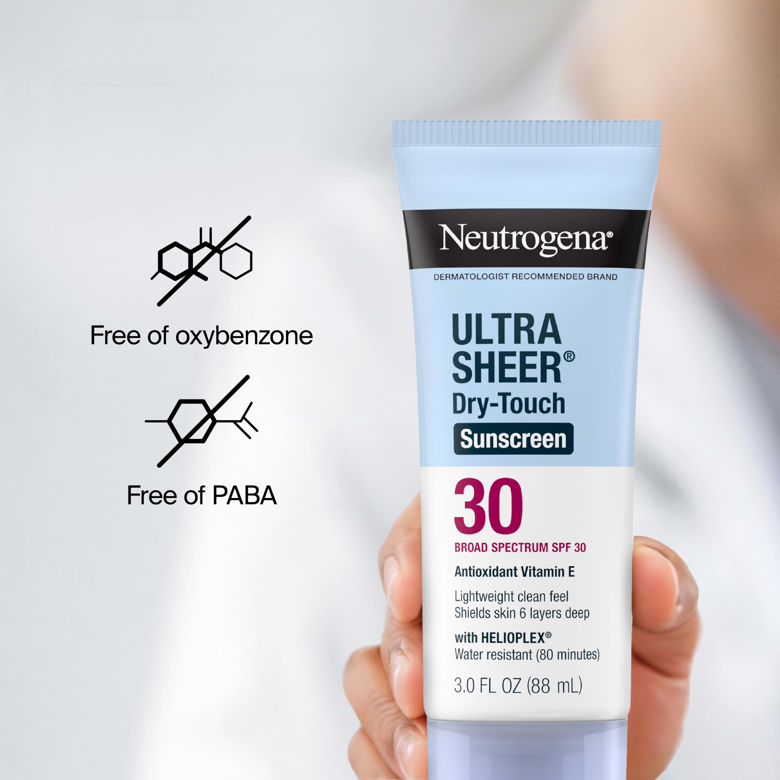 Neutrogena sunscreen being used during water activity for lasting wear