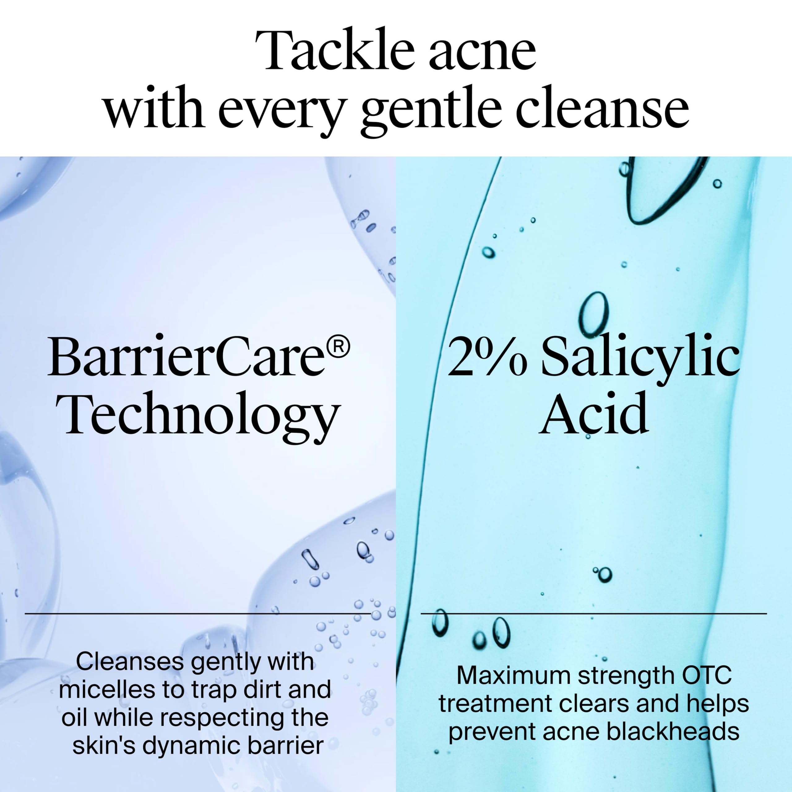 Neutrogena wash in hand demonstration showing lather and application benefit: easy daily use