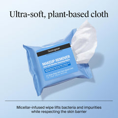 Neutrogena wipe staged beside skincare bottle for quick routine benefit