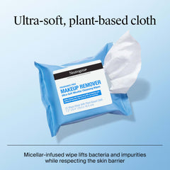 Neutrogena wipe removing waterproof mascara demonstrating effective removal