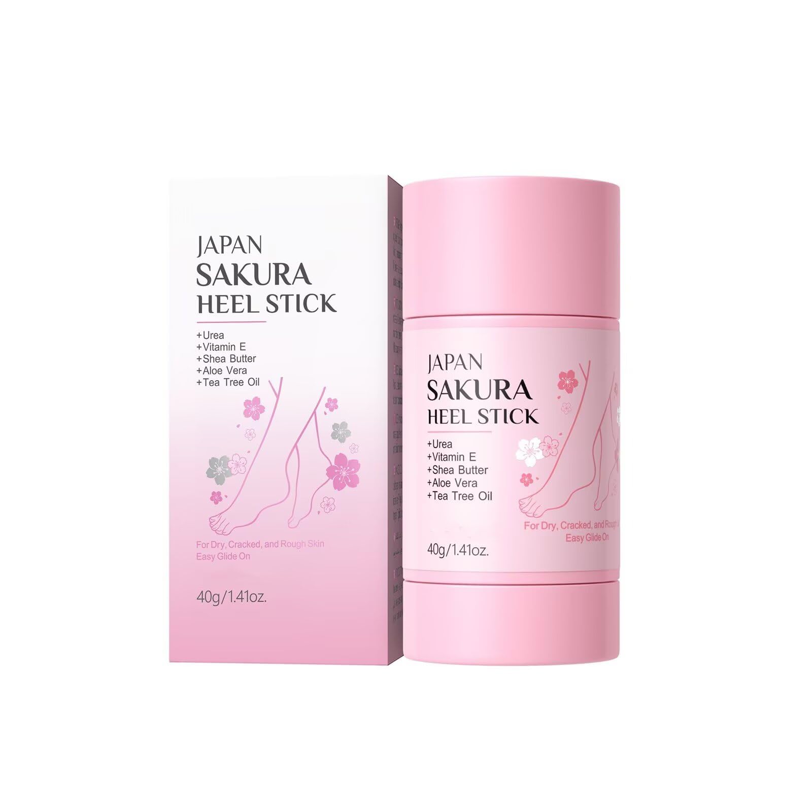 New Cover heel stick front packaging showing compact travel-friendly tube and benefits
