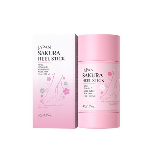 New Cover heel stick front packaging showing compact travel-friendly tube and benefits