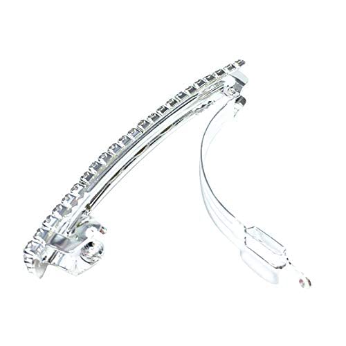 New extension clip holding half-up hairstyle for polished styling