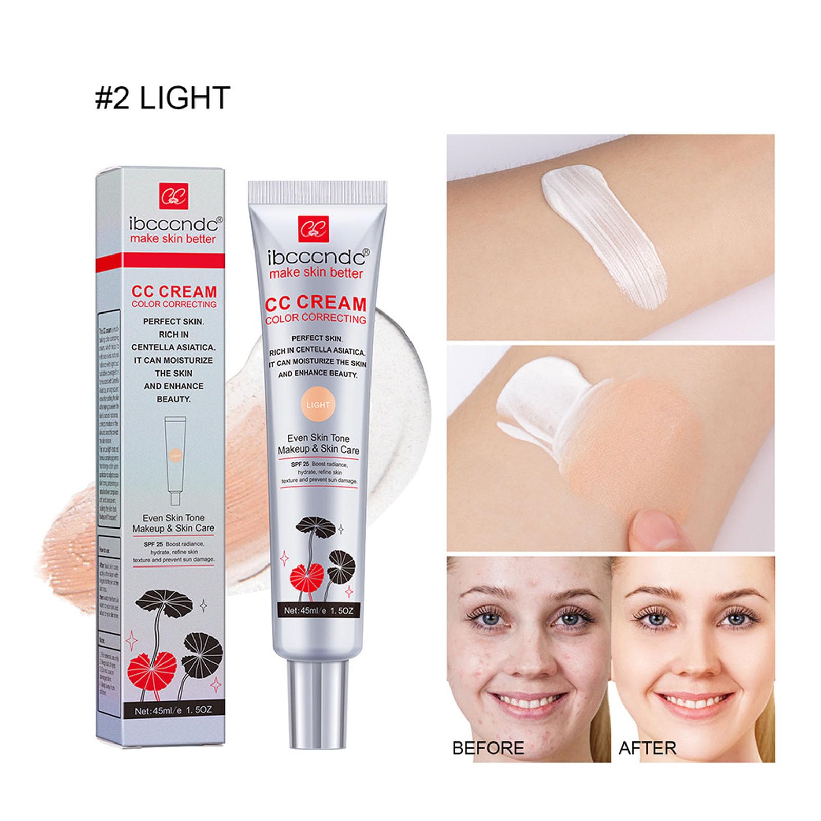 New Irven CC Cream texture swipe showing silky, blendable finish