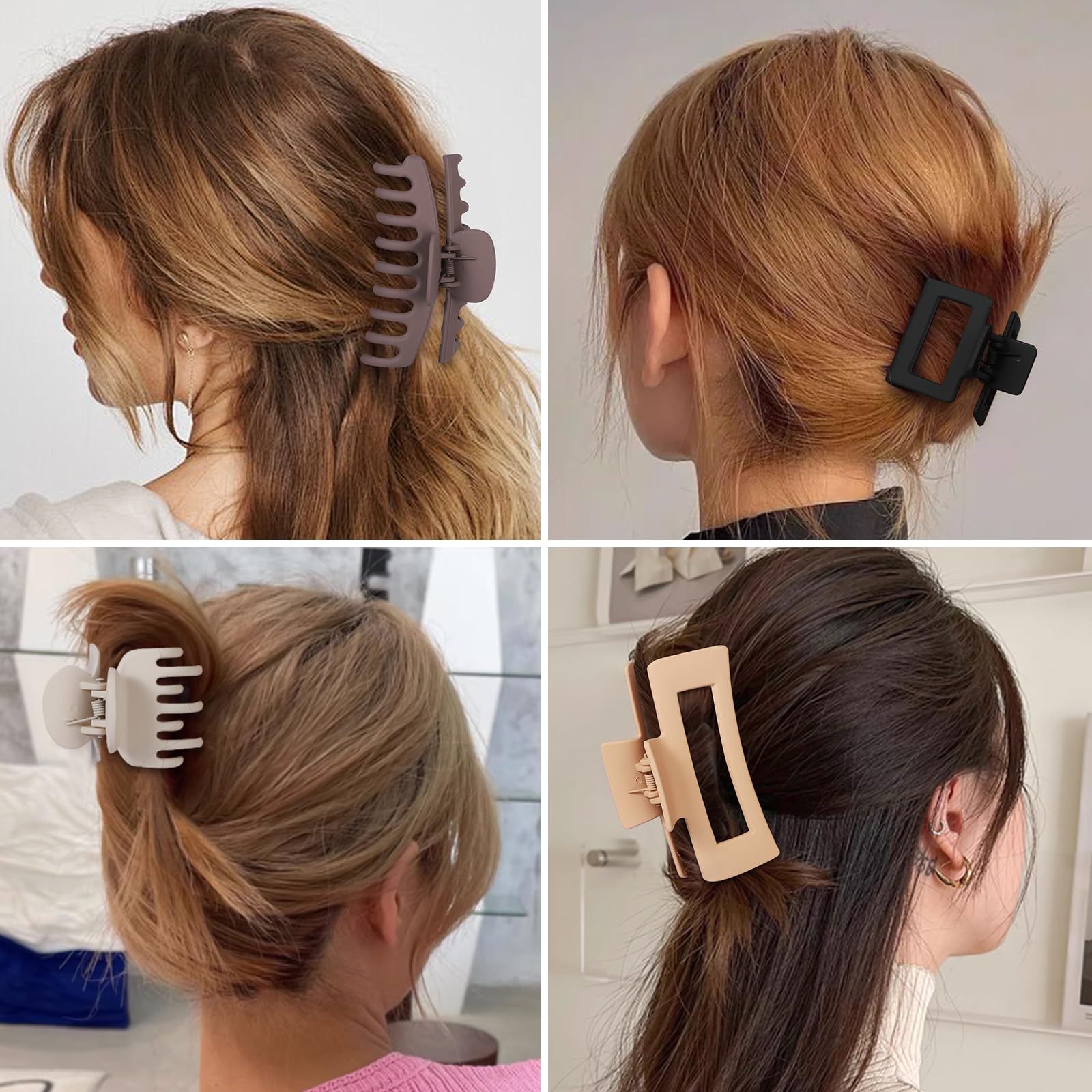 NEW LIVE large banana clip side profile showing strong hold for thick hair