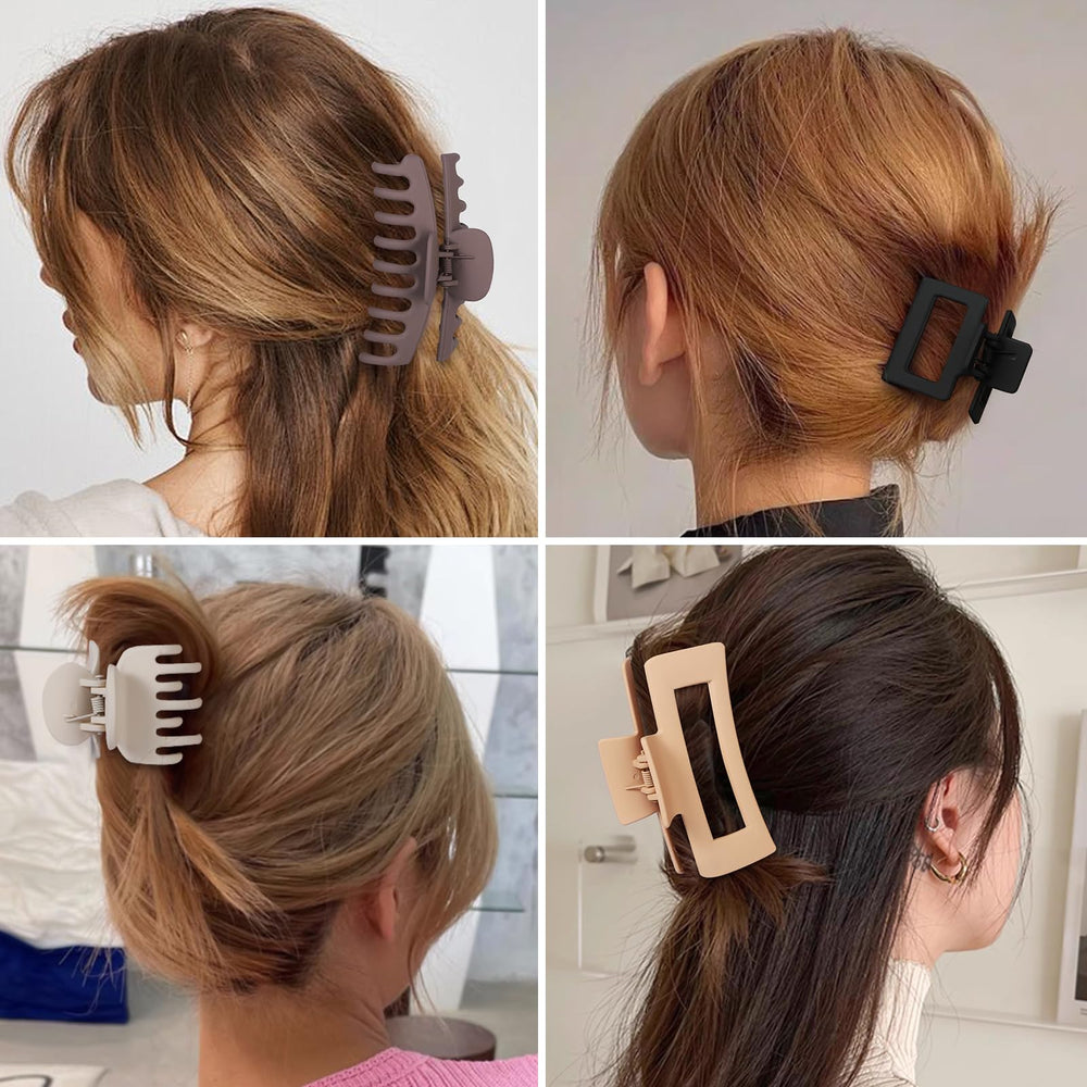 NEW LIVE large banana clip side profile showing strong hold for thick hair